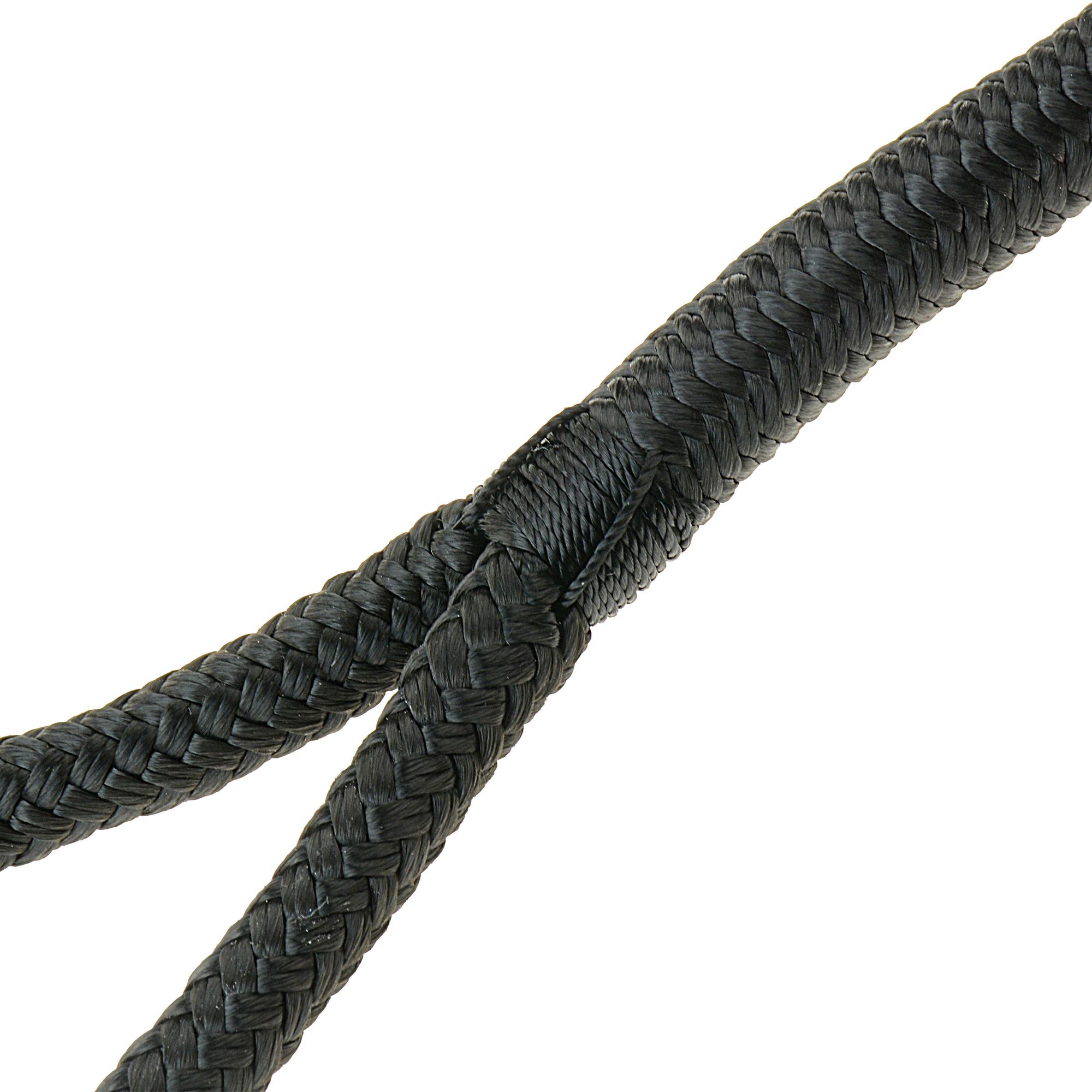 1/2" X 25' Premium Double Braid Dock Line T-H Marine Black