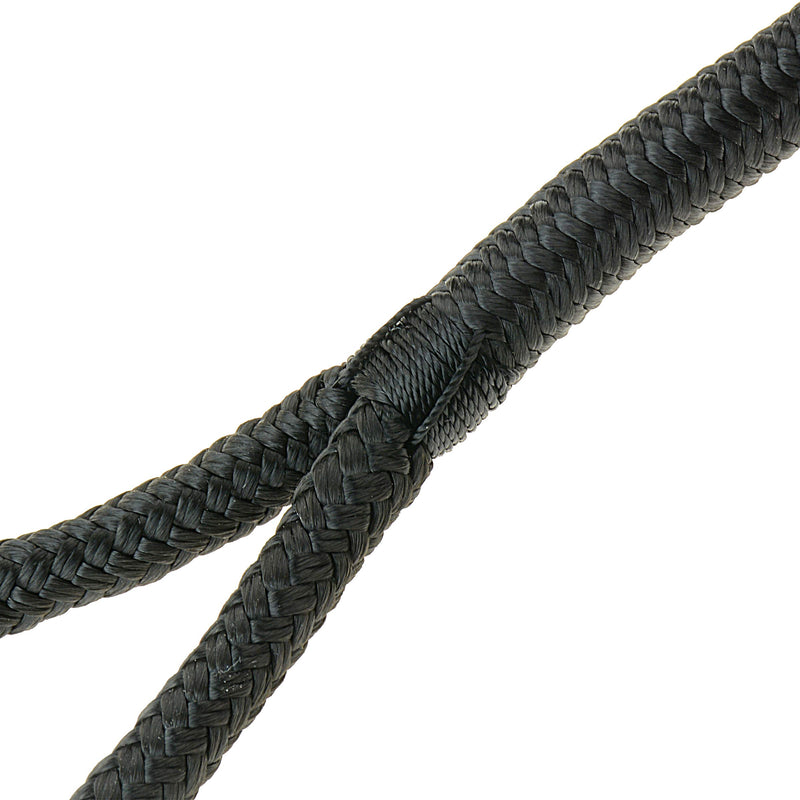 1/2" X 25' Premium Double Braid Dock Line T-H Marine Black