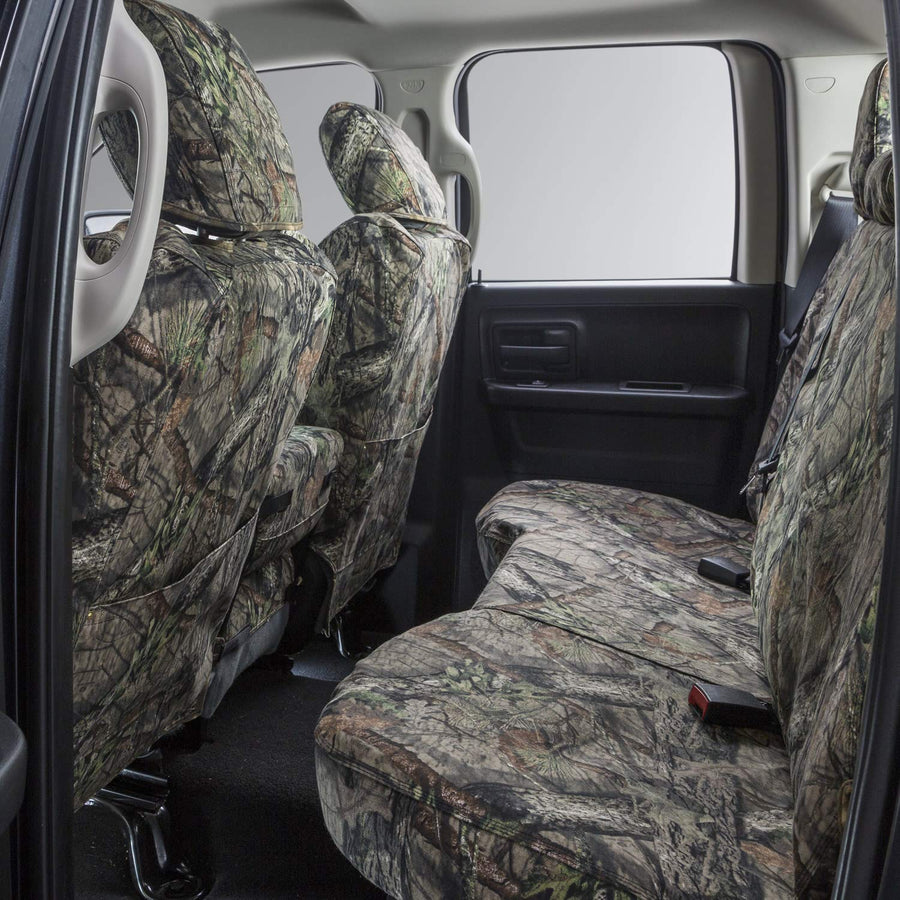 Covercraft Carhartt Mossy Oak Camo SeatSaver Custom Seat Covers | Fits 2017-2018 Ram 1500, 2019-2024 Ram 1500 Classic, 2017-2018 Ram 2500/3500 | 1st Row Bucket Seats, Break-Up Country