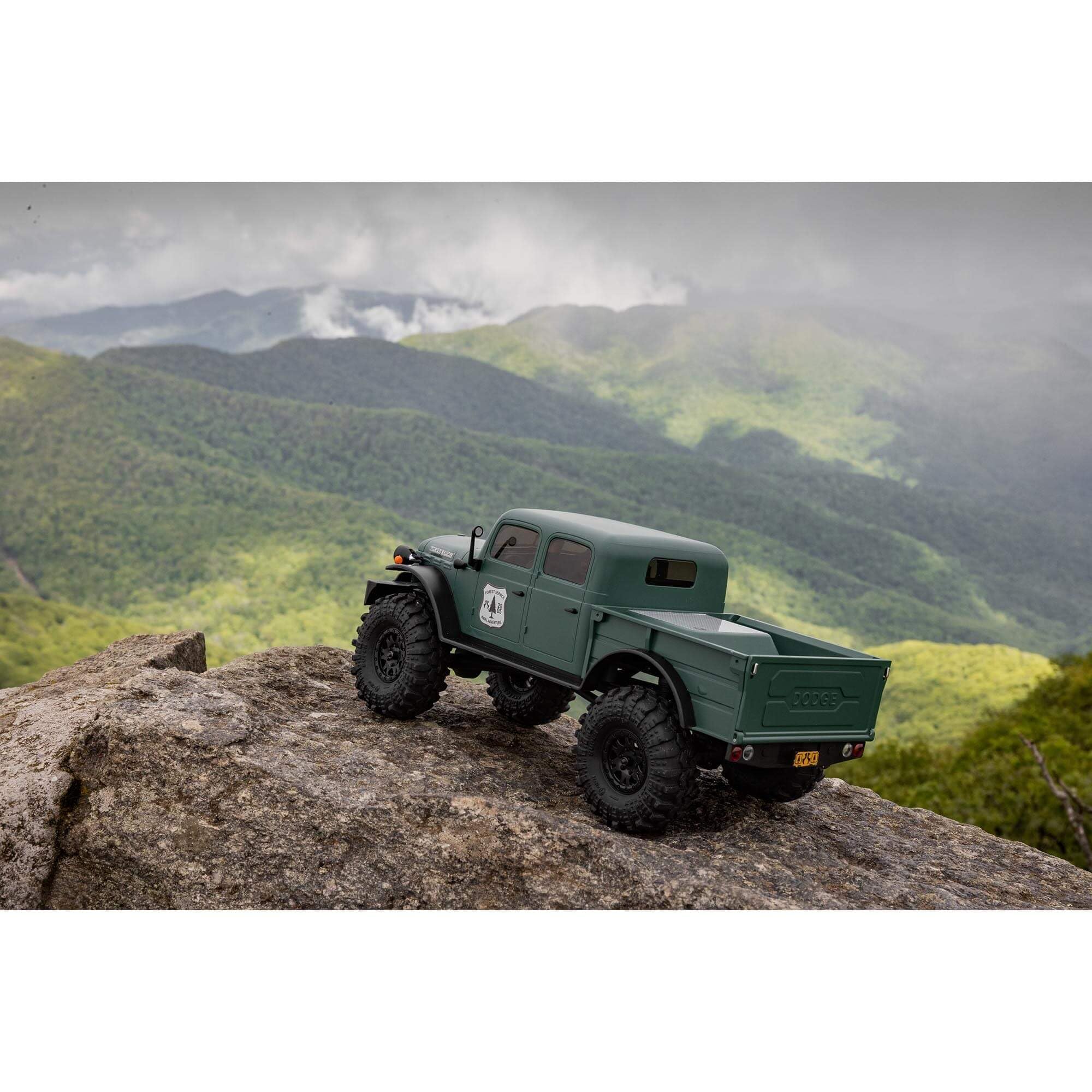 Axial RC Truck SCX24 4 Door Dodge Power Wagon Green 1/24 4 Wheel Drive-RTR (Everything Included to Run Needed) AXI00007T2