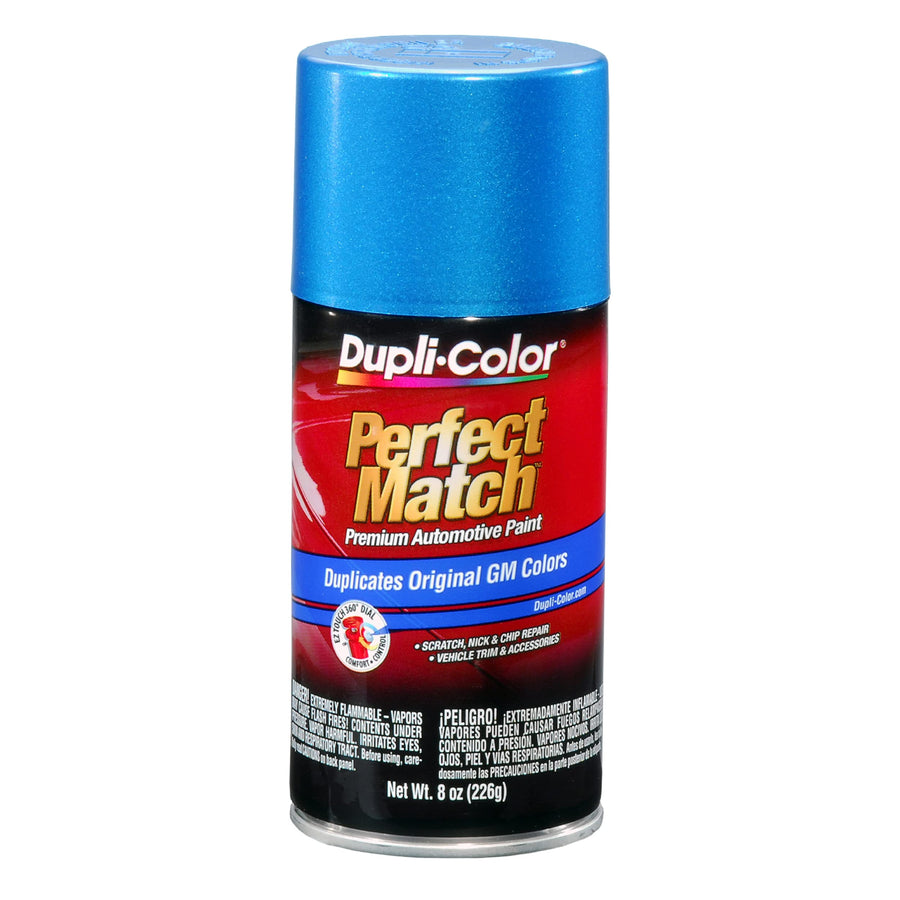 Automotive Spray Paint Dupli-Color EBGM05337 Perfect Match – General Motors Bahama Blue Metallic, 22 WA9656 – 8 oz. Aerosol Can