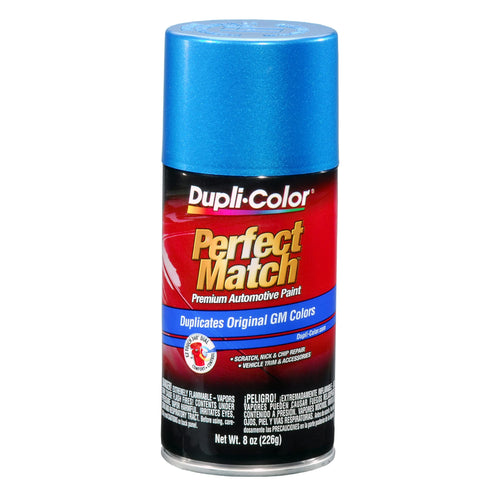 Automotive Spray Paint Dupli-Color EBGM05337 Perfect Match – General Motors Bahama Blue Metallic, 22 WA9656 – 8 oz. Aerosol Can