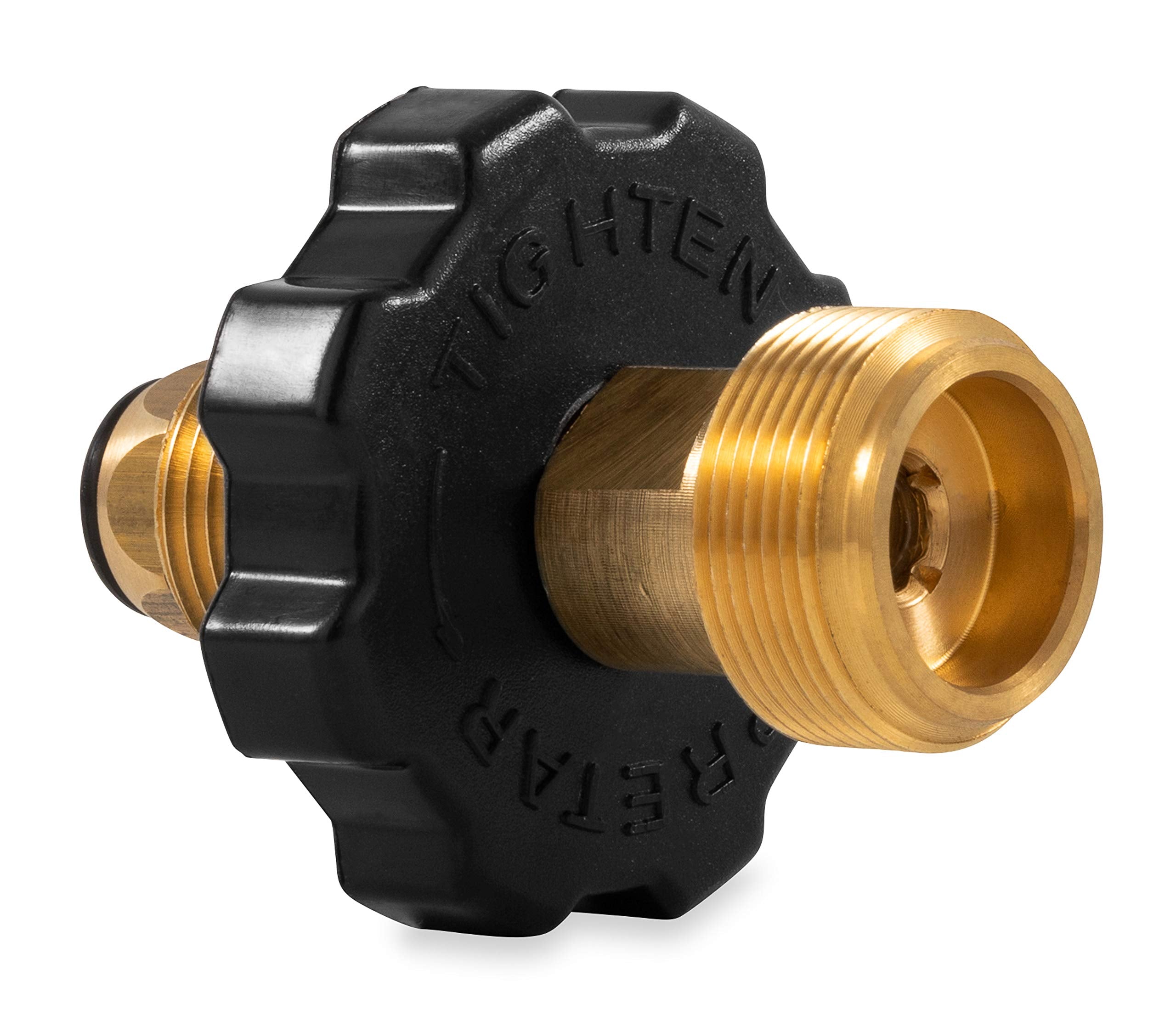 Propane Cylinder Adapter Camco 59943 - Soft Nose POL x 1"-20 Male Throwaway Cylinder Thread