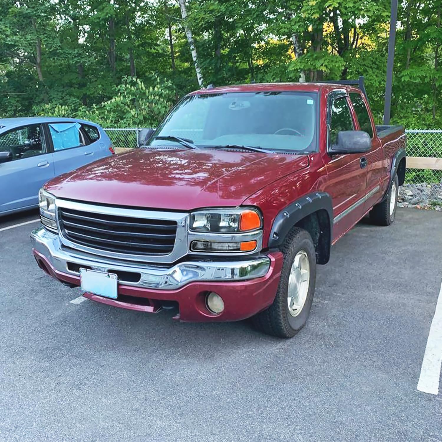 Black Headlights SPEC-D TUNING Compatible with 1999-2007 GMC Sierra, Left + Right Pair Headlamp Assembly