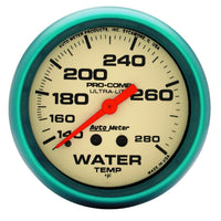 Ultra-Nite Auto Meter Water Temperature Gauge