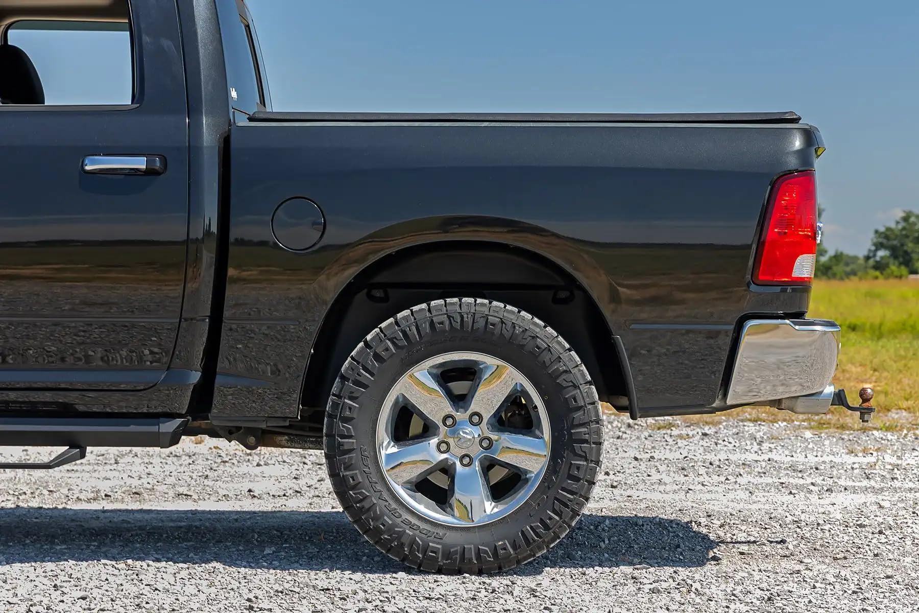 Rough Country Rear Wheel Well Liners for 1500/2500/3500 Ram (2010-2026 & Classic) - Heavy-Duty Rear Fender Liners for Mud & Debris Protection, Made in USA