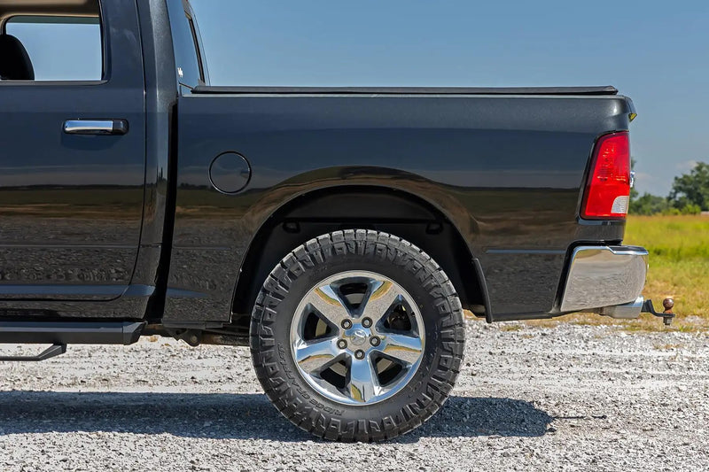 Rough Country Rear Wheel Well Liners for 1500/2500/3500 Ram (2010-2026 & Classic) - Heavy-Duty Rear Fender Liners for Mud & Debris Protection, Made in USA