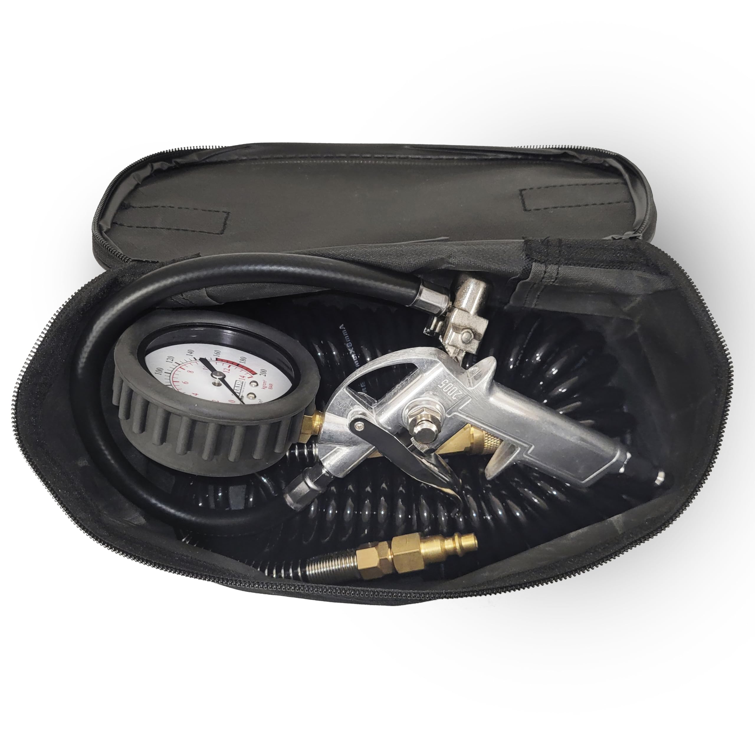 VIAIR Tire Inflation Kit 00047 with 2.5" Mechanical Gauge Tire Gun (200 PSI), 1 Pack
