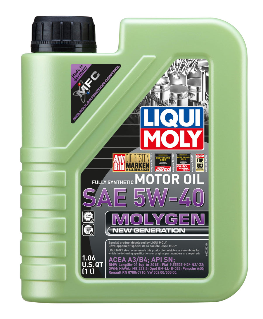 Molygen New Generation Liqui Moly 20230 5W-40 Motor Oil, 1 Liter