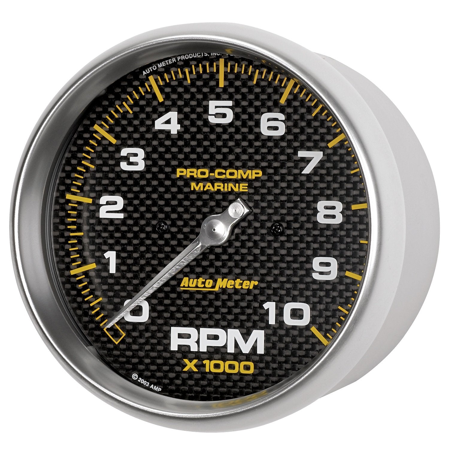 Tachometer, AutoMeter Gauge, 5", 10K RPM, Marine Carbon Fiber (200801-40), Multi