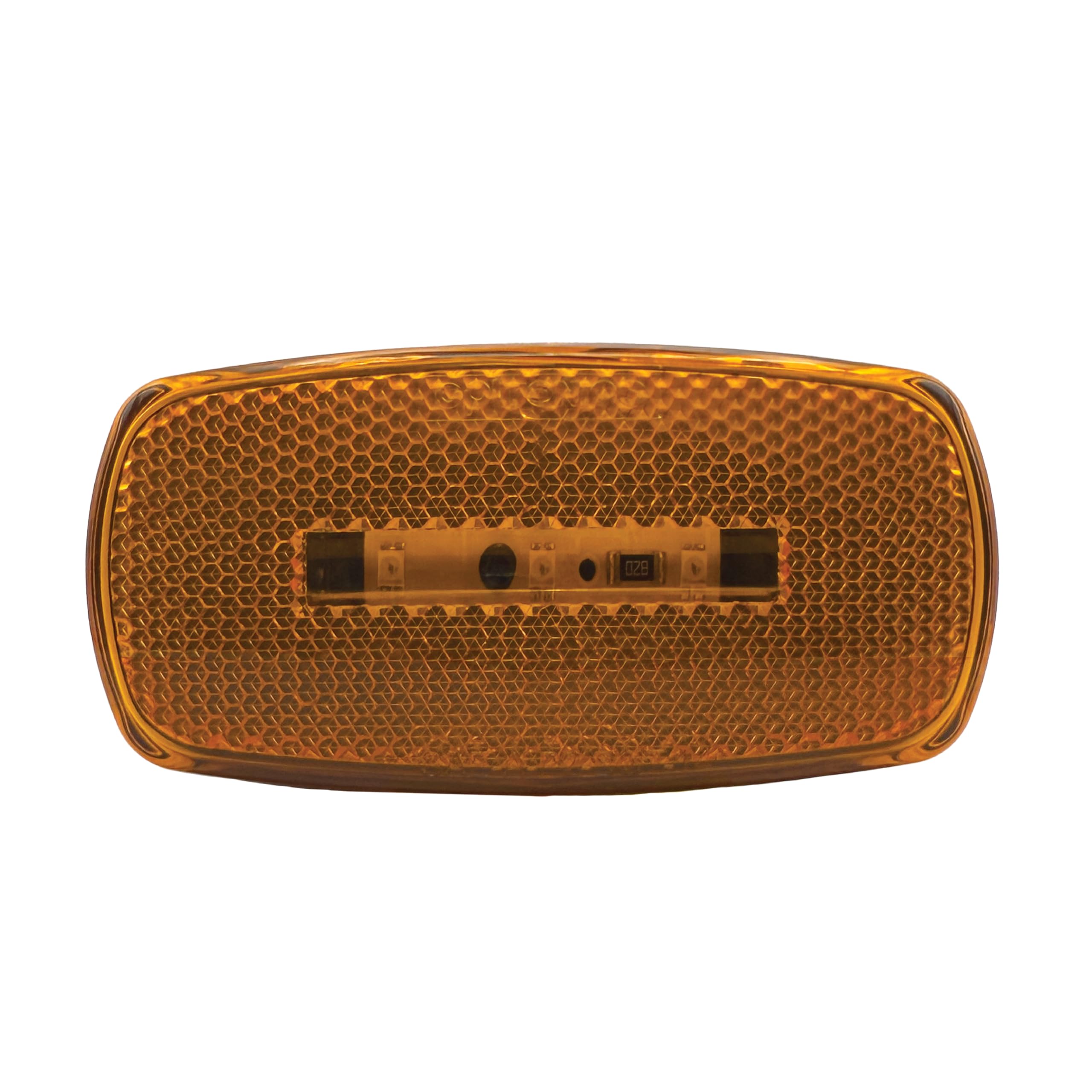 Replacement Lens RV Designer L919 for Amber LED and Incandescent Oblong Marker Light, DOT‑Compliant