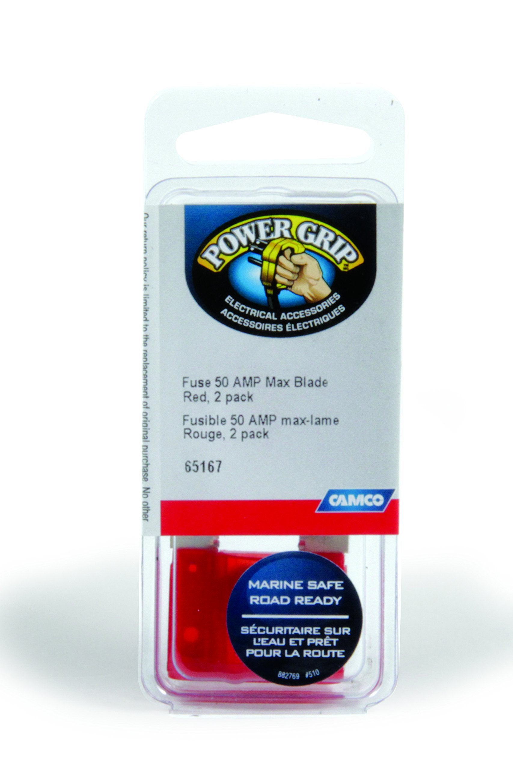 50 AMP Camco 65167 Max-Blade Fuse - Pack of 2