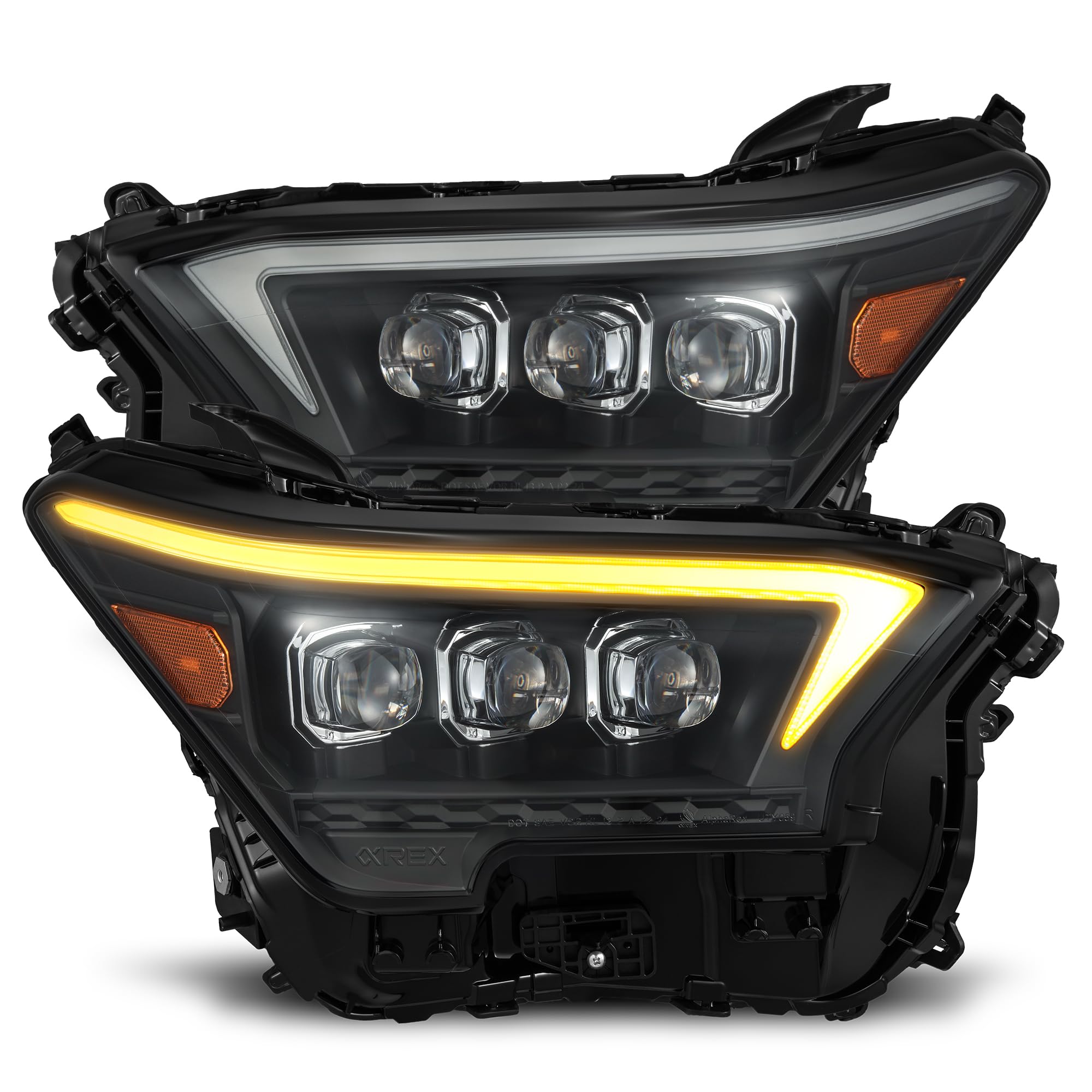 LED Projector Headlights AlphaRex for 24-25 Tacoma /25-up 4Runner OG-Style NOVA-Series Black