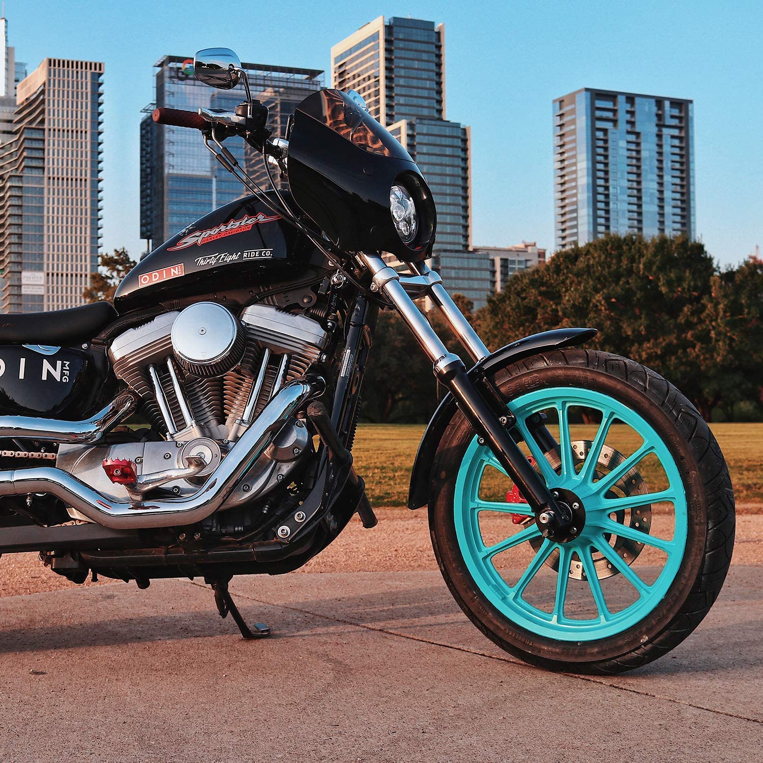 Sprayable Vinyl Wrap Superwrap for Wheels & Accessories - 11oz Spray Can/Paint - High Gloss - Miami Teal (Requires a White Base Coat)