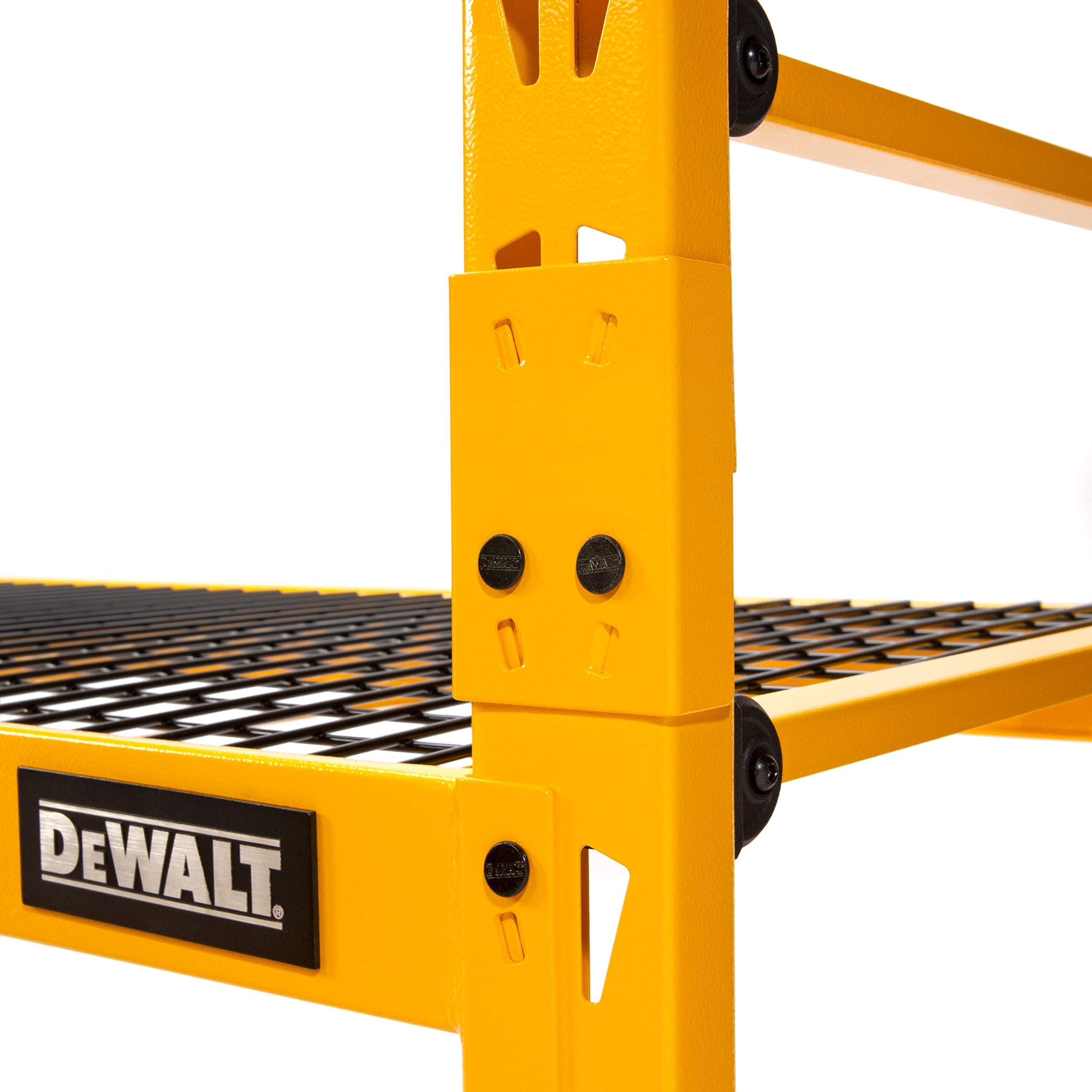 DEWALT 6-Foot Single Shelf Wide Industrial Rack Extension Kit, Add 2 Feet of Extra Height to 6-ft Storage Racks, 2,500-lb Capacity, Powder-Coated Steel, NOT Compatible with 4-Foot Wide Shelf