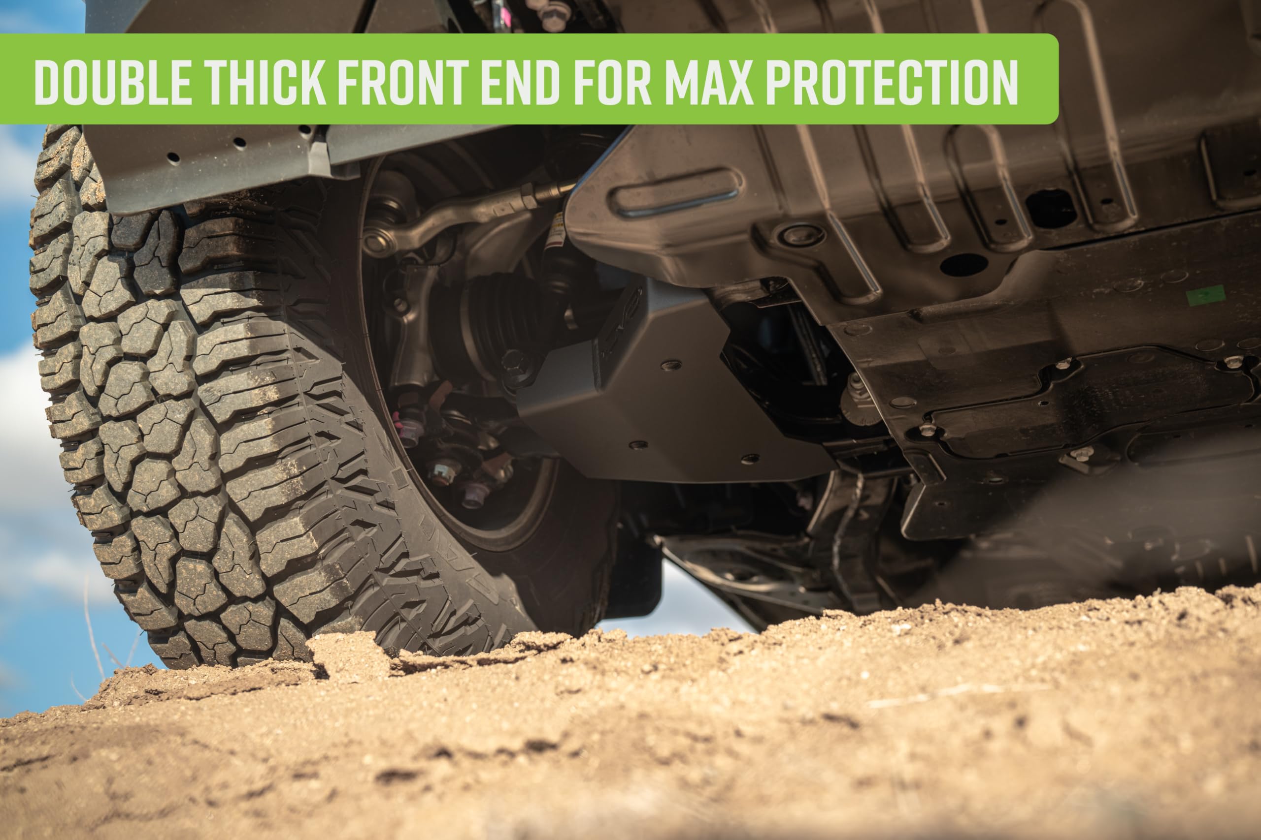 A-Arm Skid Plates DV8 Offroad for 2024-2025 Toyota Land Cruiser | Shields Factory A-Arms from Rocks & Debris | Reinforced Front Ends for Max Protection | Included Carriage Bolt Hardware | Steel | Pair