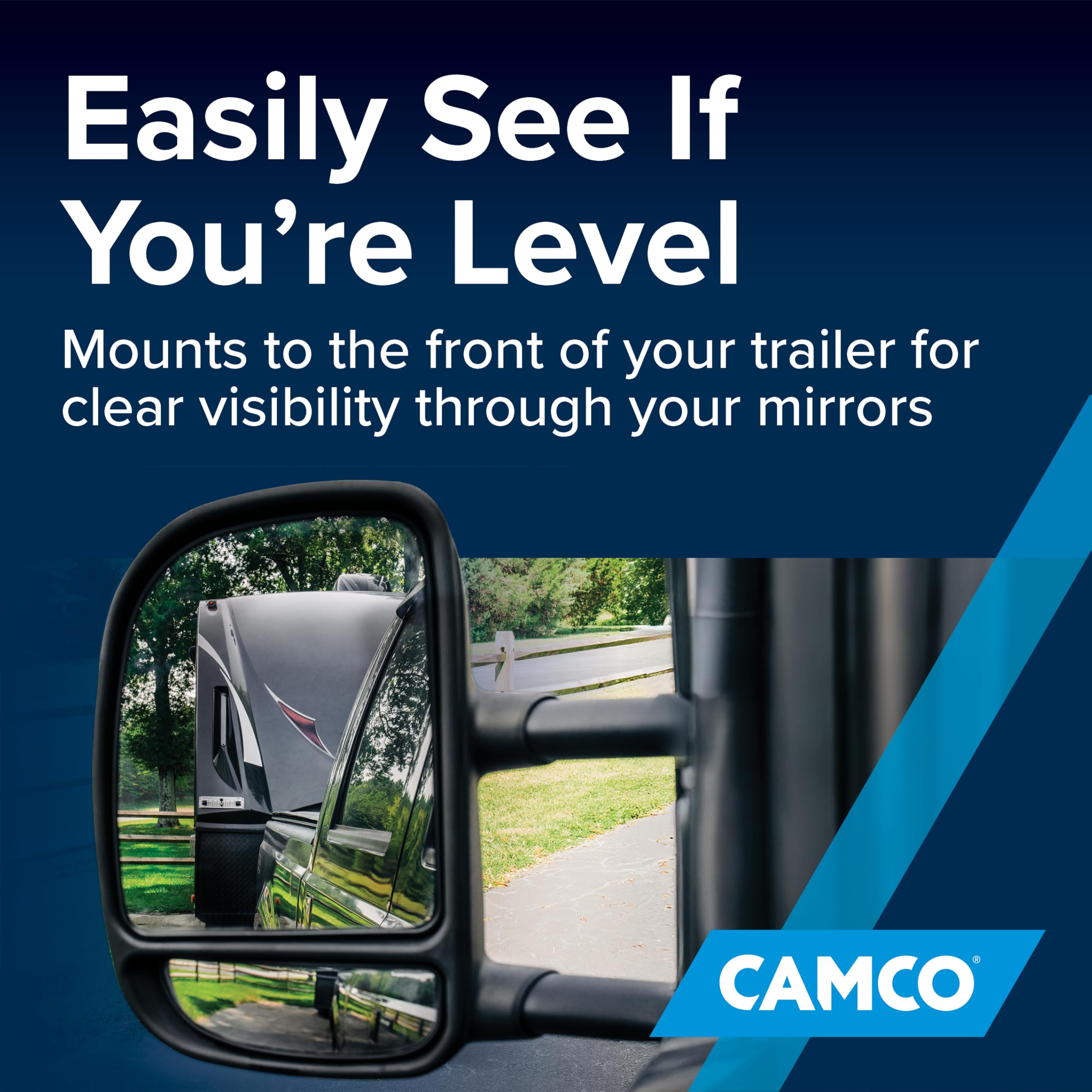 Camco AccuLevel Camper/RV - Features Front to Back and Side to Side RV Leveling - Easy to Install (25563)