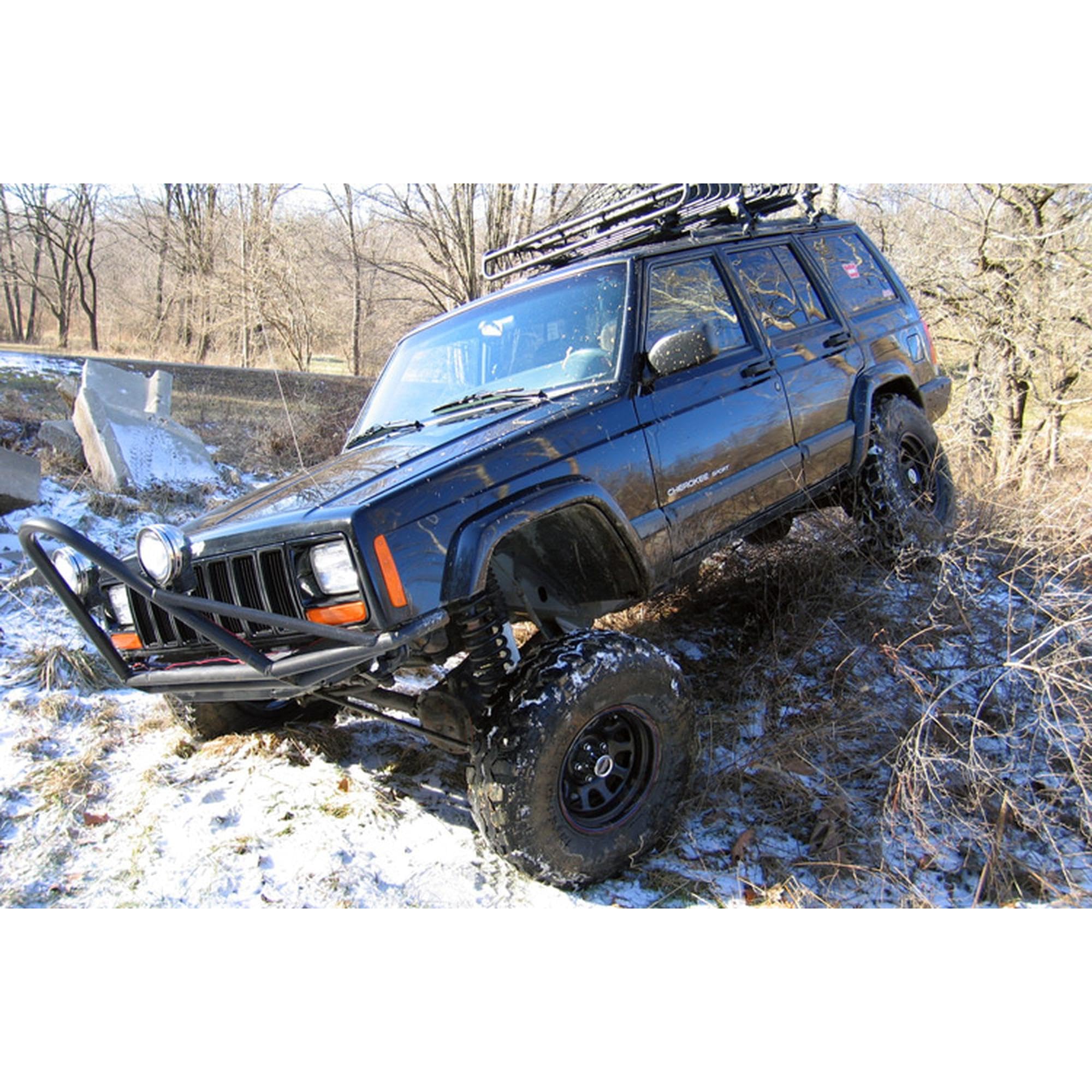 4.5" Rough Country Lift Kit w/V2 Shocks for 84-01 Jeep Cherokee XJ 4WD - 62370