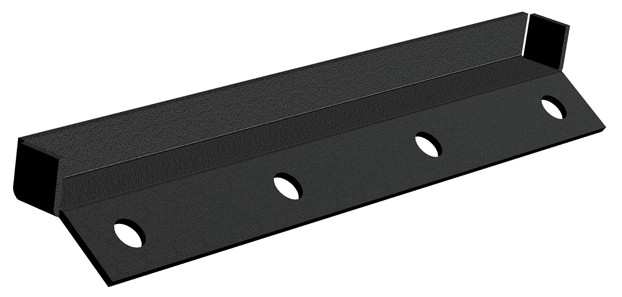 Black Powder Coat Carr's 220041 Gutter-Less Mount Kit