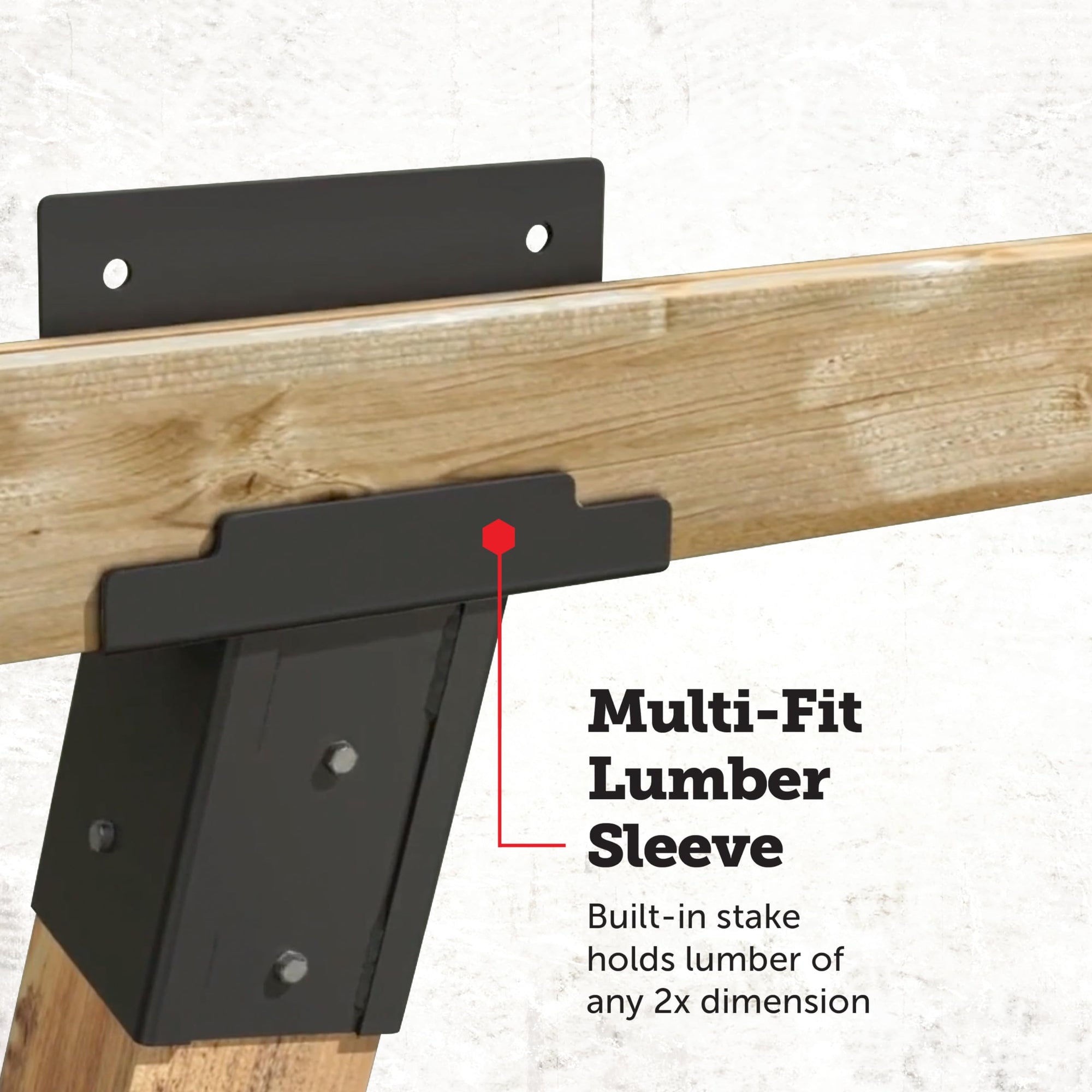 4x4 Elevator Brackets, Elevators Double Angled Construction-Grade Steel, Ideal for Hunting Stands, Tree Houses, Decks, and More, 4-Pack