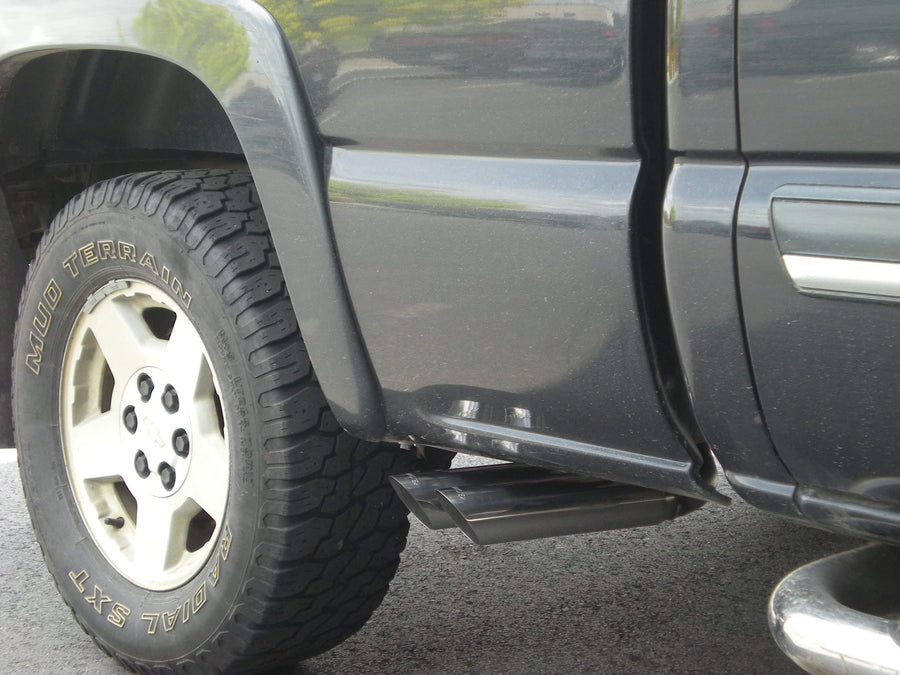 American Thunder Flowmaster 17395 Cat-Back Exhaust Kit 3 Inch Aluminized Steel 3 Inch Stainless Tips Compatible with 1999-2007 Classic Chevy Silverado GMC Sierra 1500 4.8L 5.3L Extended Cab Short Bed