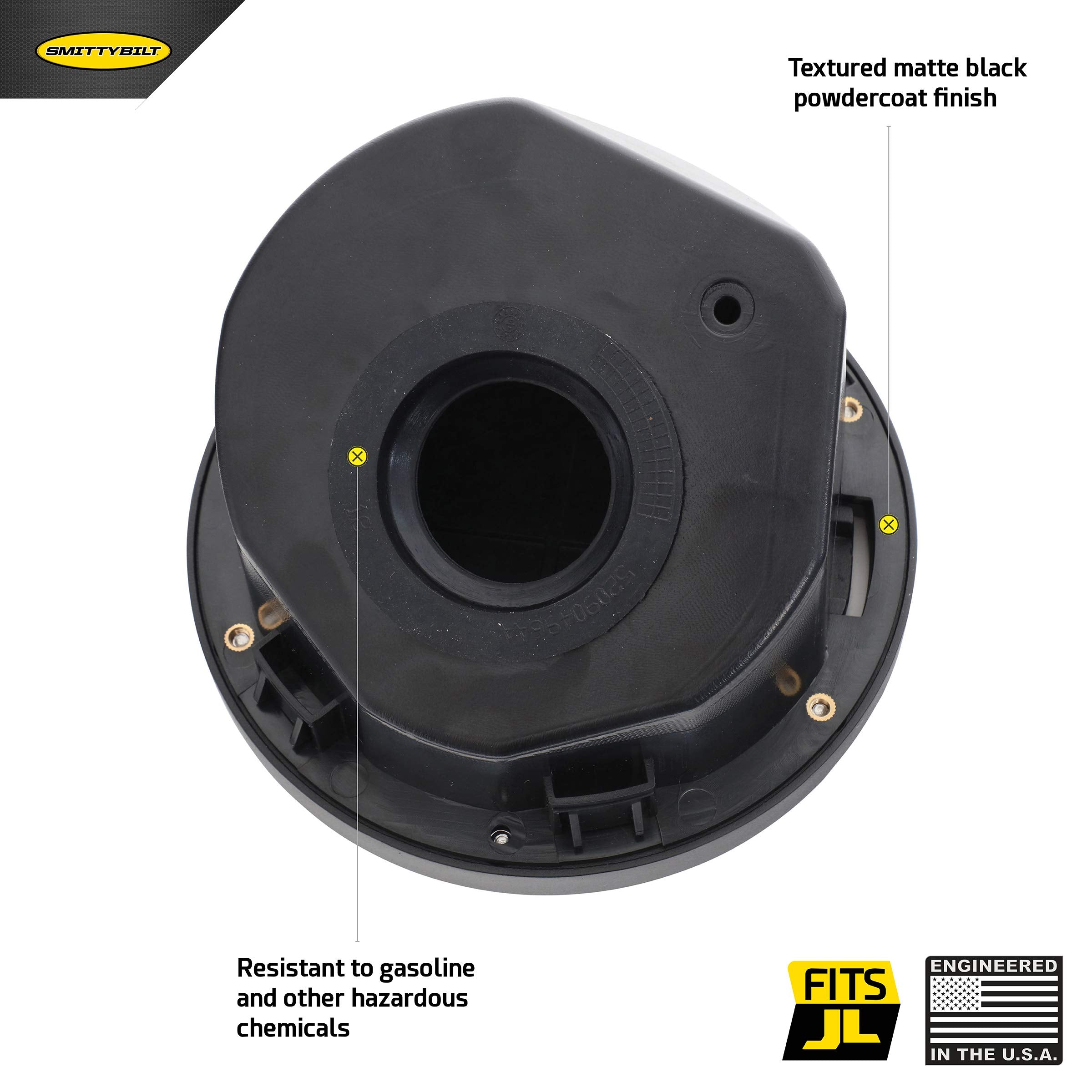 BILLET GAS COVER SmittyBilt BLACK - SB75008