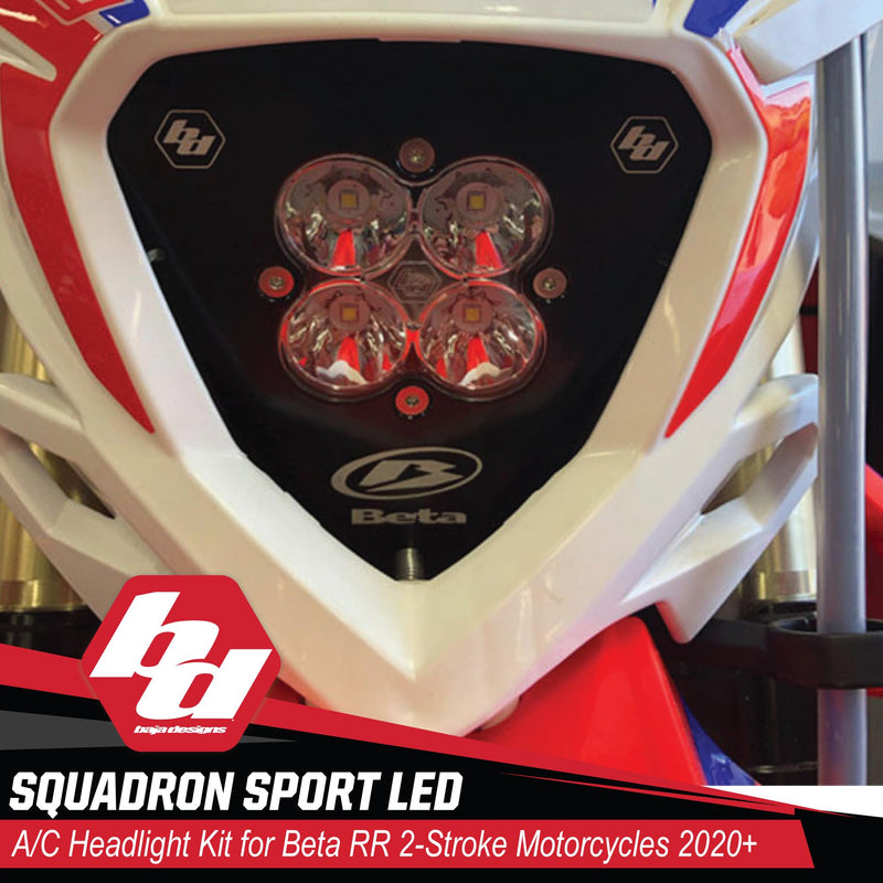 Baja Designs LED Headlight Kit Squadron Sport (A/C) for Beta 2-Stroke Motorcycle 2020+