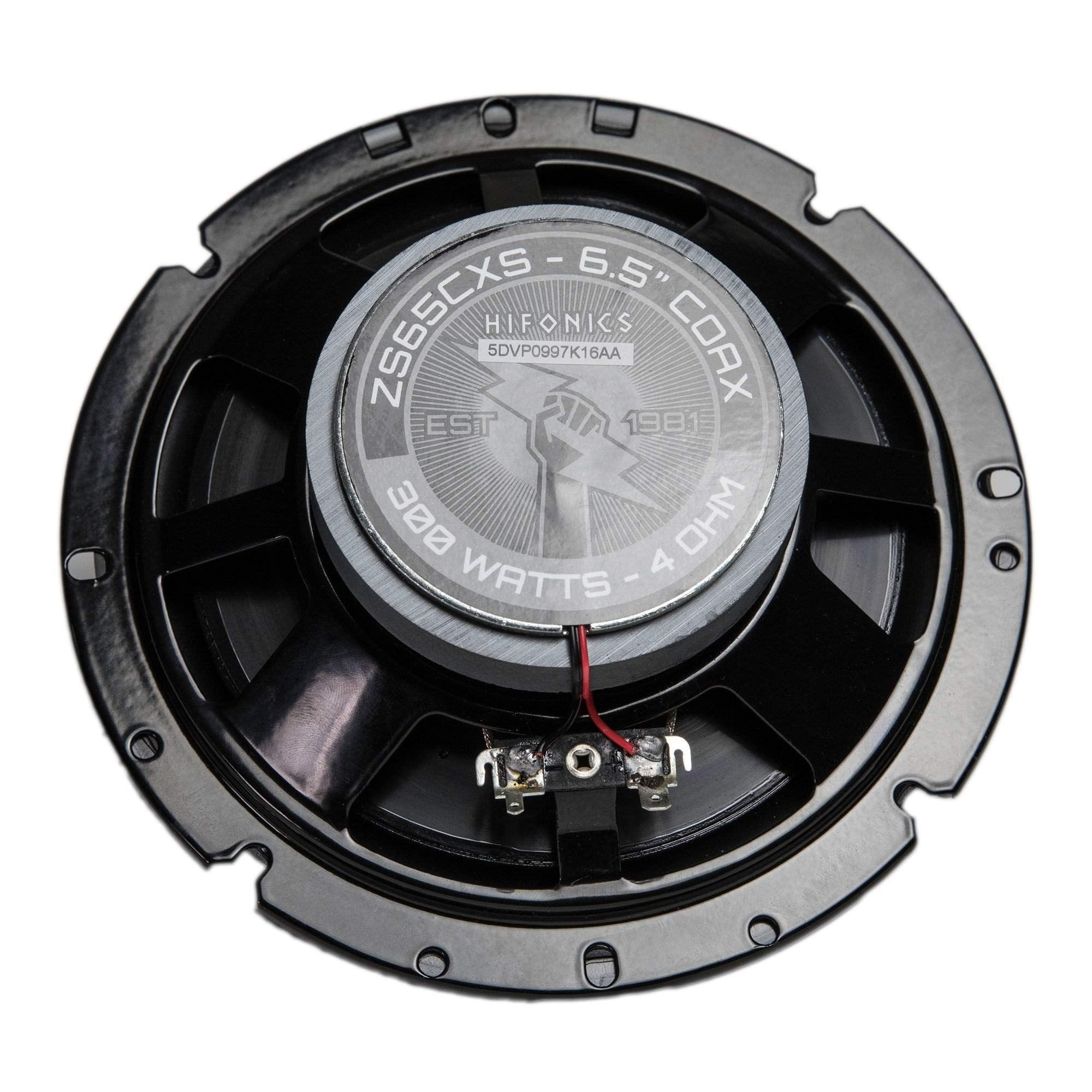 Hifonics ZS65CXS Zeus 6.5 Inch 3 Way 300W Shallow Mount Coaxial Speakers, Pair
