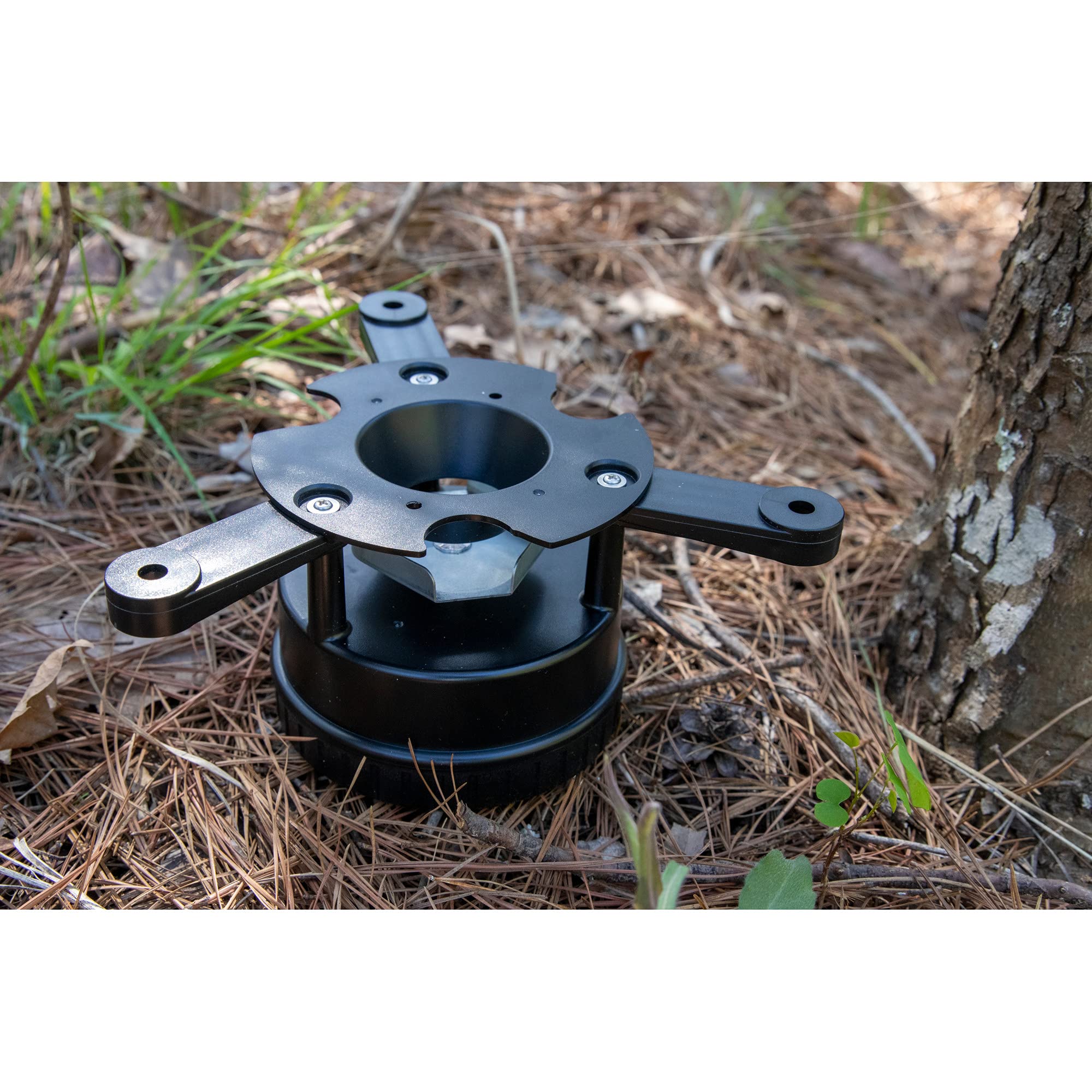 Moultrie Timer Kit All-in-One Deer Feeder | Metal Spin Plate | Easy Setup | Adjustable Mount, Black