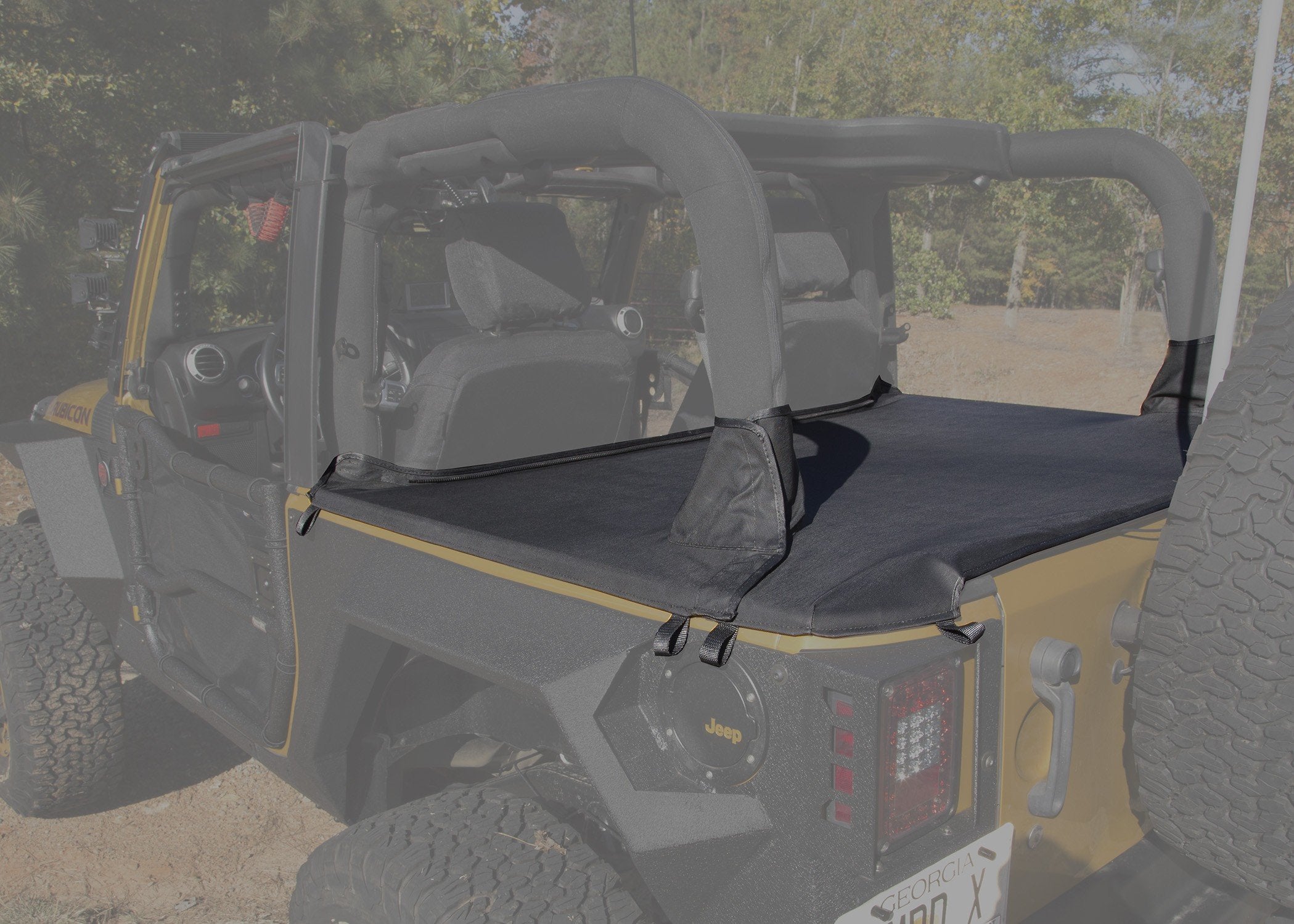 Tonneau Cover Rugged Ridge 13550.03; 07-18 Jeep Wrangler JK, 2 Door