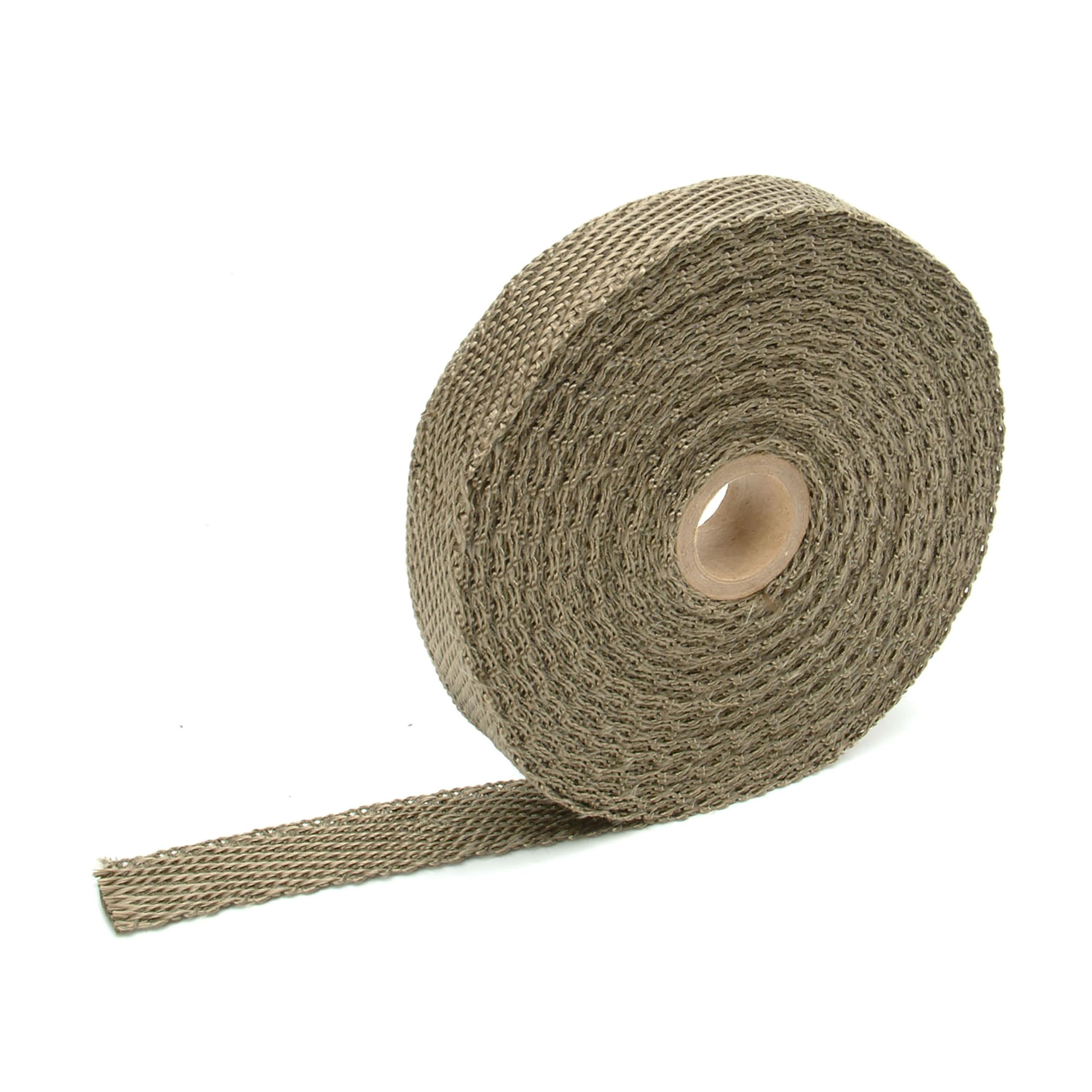 1" x 50' Design Engineering Titanium Exhaust Heat Wrap with Lava Rock Technology - Heat Wrap for Exhaust Pipes, Pliable Exhaust Wrap Tape, Withstands 1800°F Direct Heat & 2500°F Intermittent Heat