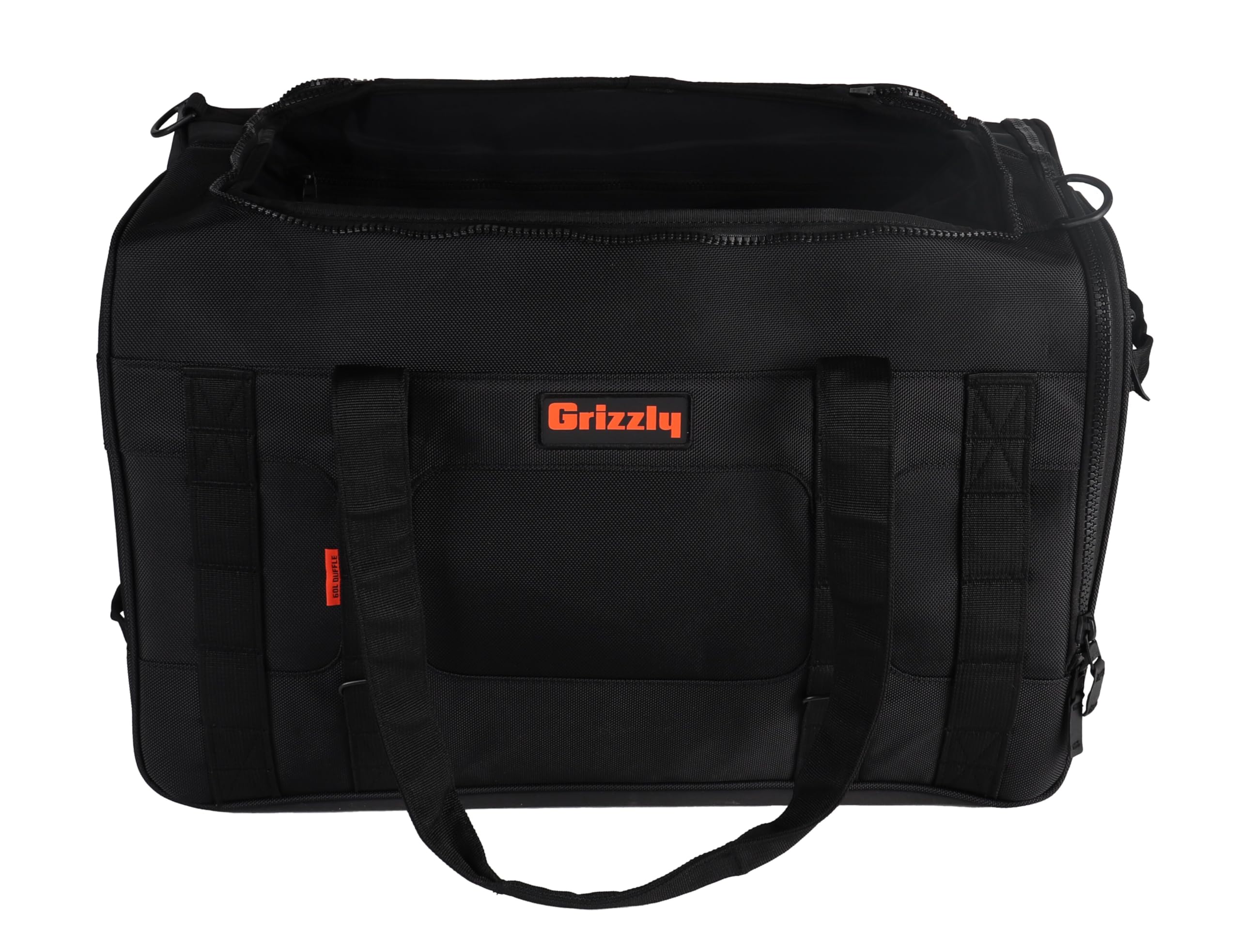 Duffle Grizzly 60 | Heavy-Duty Construction | Water Resistant Base | 60L Capacity | Large Storage Pocket | Blackout