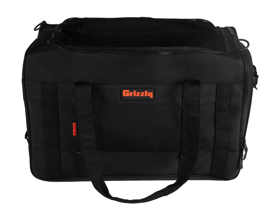 Duffle Grizzly 60 | Heavy-Duty Construction | Water Resistant Base | 60L Capacity | Large Storage Pocket | Blackout