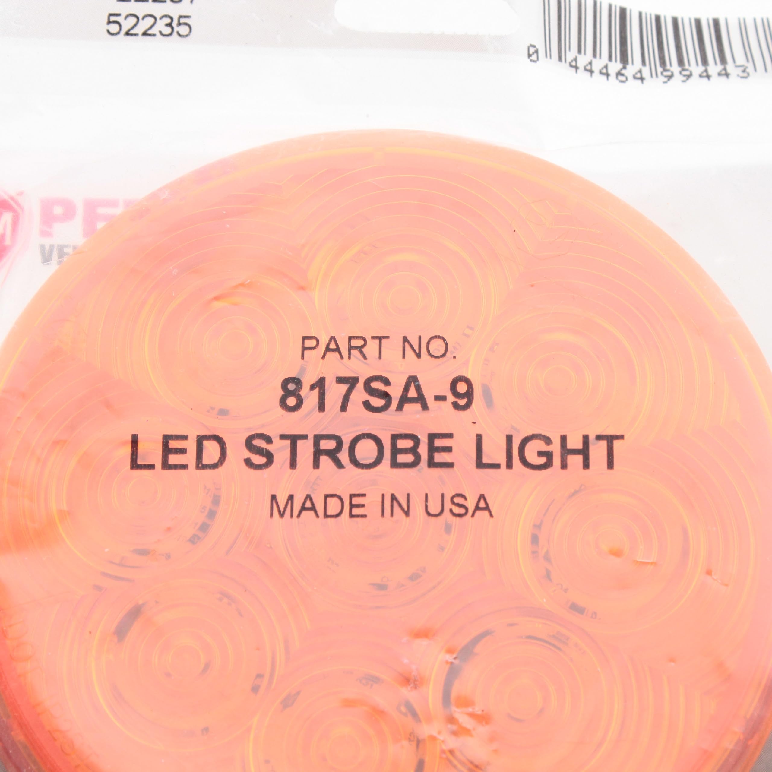 LED Strobe Light Peterson Manufacturing 817SA-9 (Round Amp Groom Mount,Sae class 1,4" Mv), 1 Pack