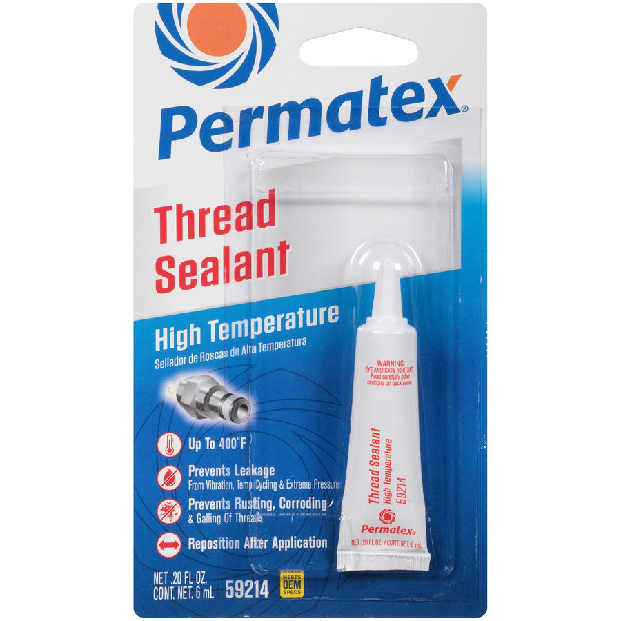 High Temperature Permatex 59214 Thread Sealant, 6 ml Tube, Pack of 1