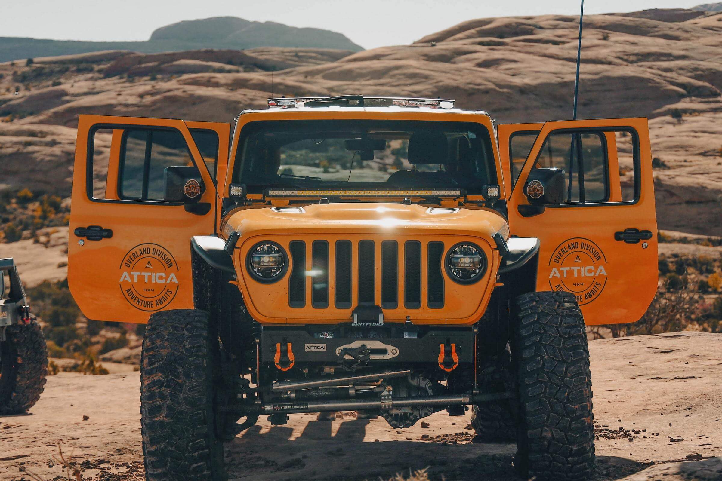 Attica4x4 Cobra Tek - Terra Series High Position Front Fender Flares | Compatible with Jeep Wrangler JL (2018-2023) / Gladiator (2019-2023) | Durable Steel with Bolt-On Installation | Color Black.