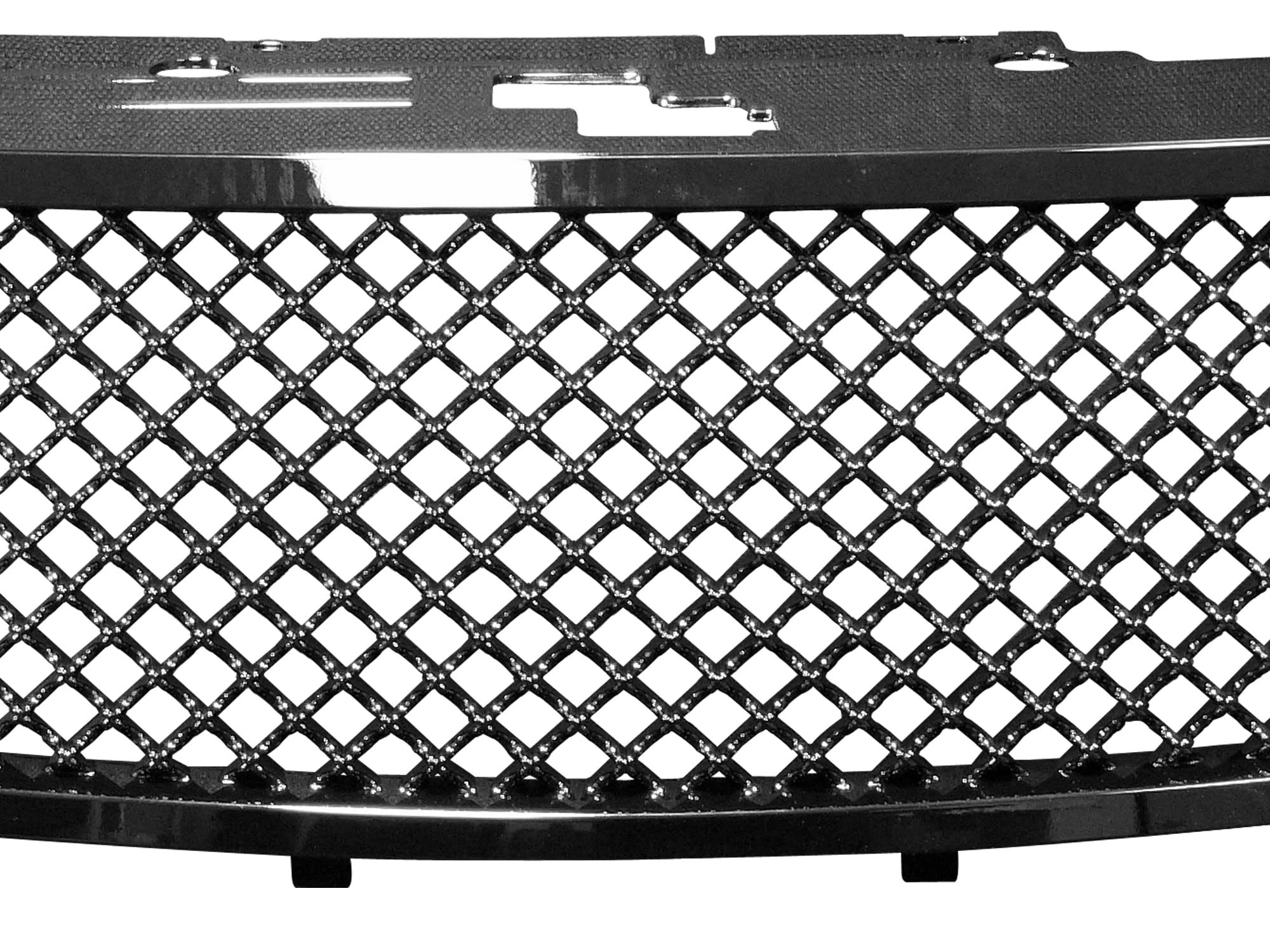 7165632 Armordillo USA Mesh Front Hood Grille - Gloss Black Fits 2008-2009 Dodge Avenger