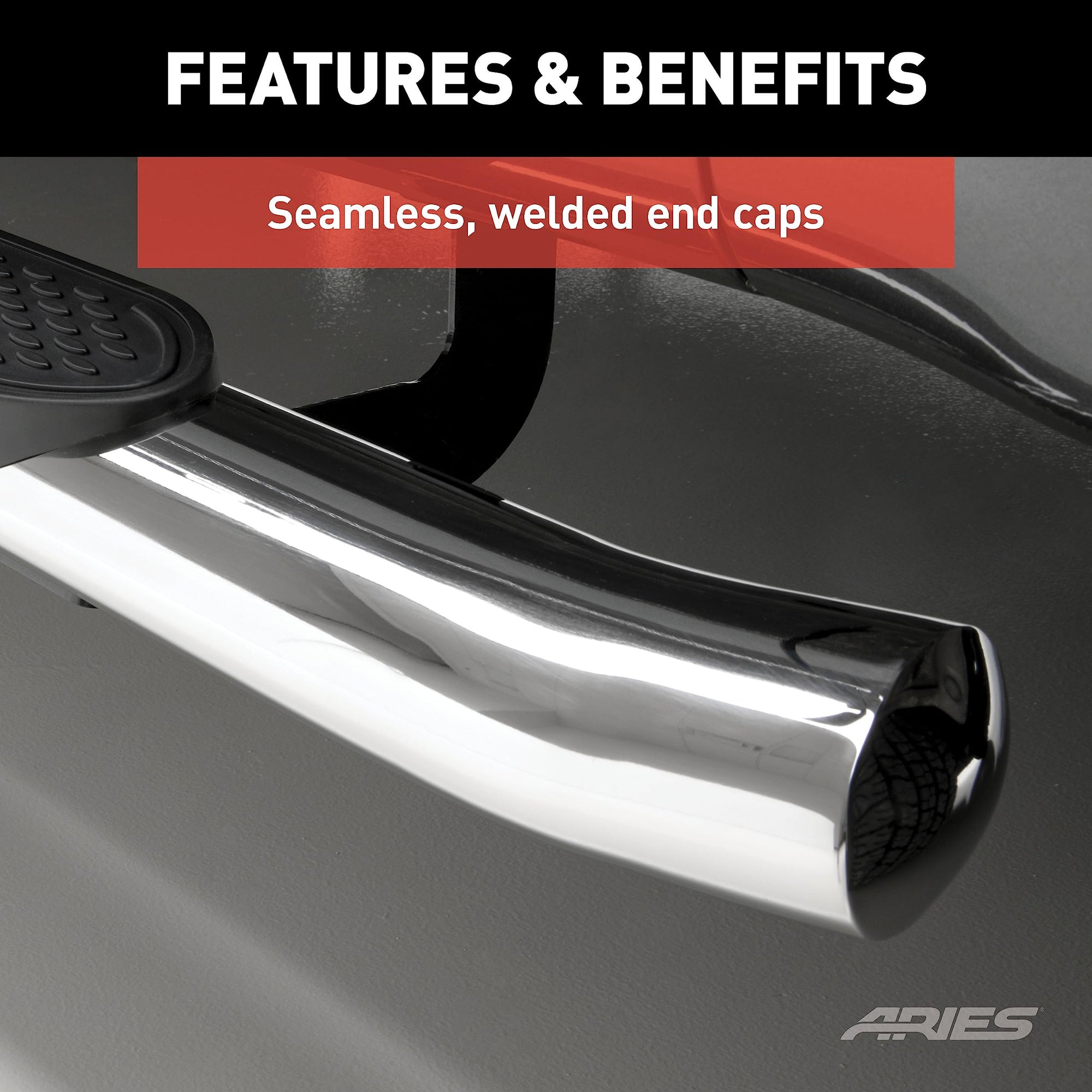 Automotive ARIES Oval Side,4IN,Stainless