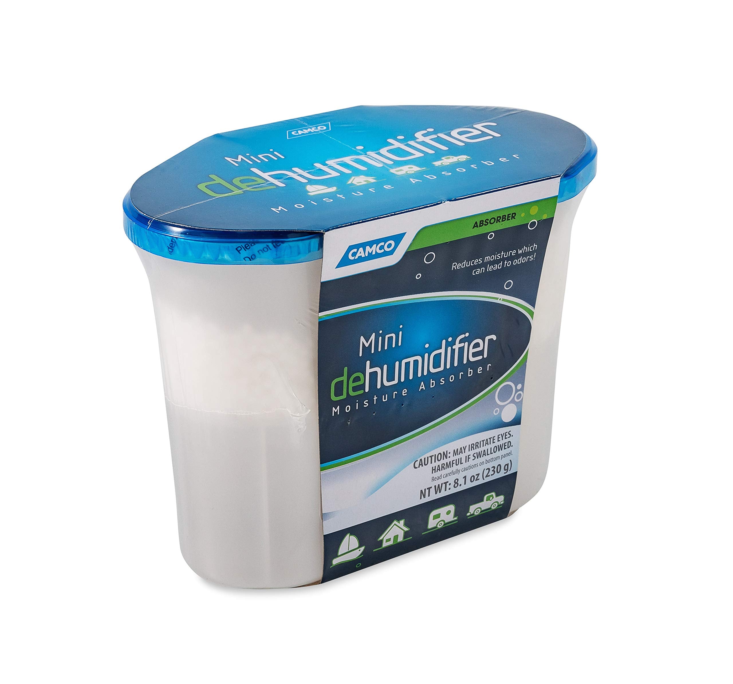 Camco Mini Dehumidifier/RV Camper - Moisture Absorber for Small Spaces - Fragrance Free (44195)
