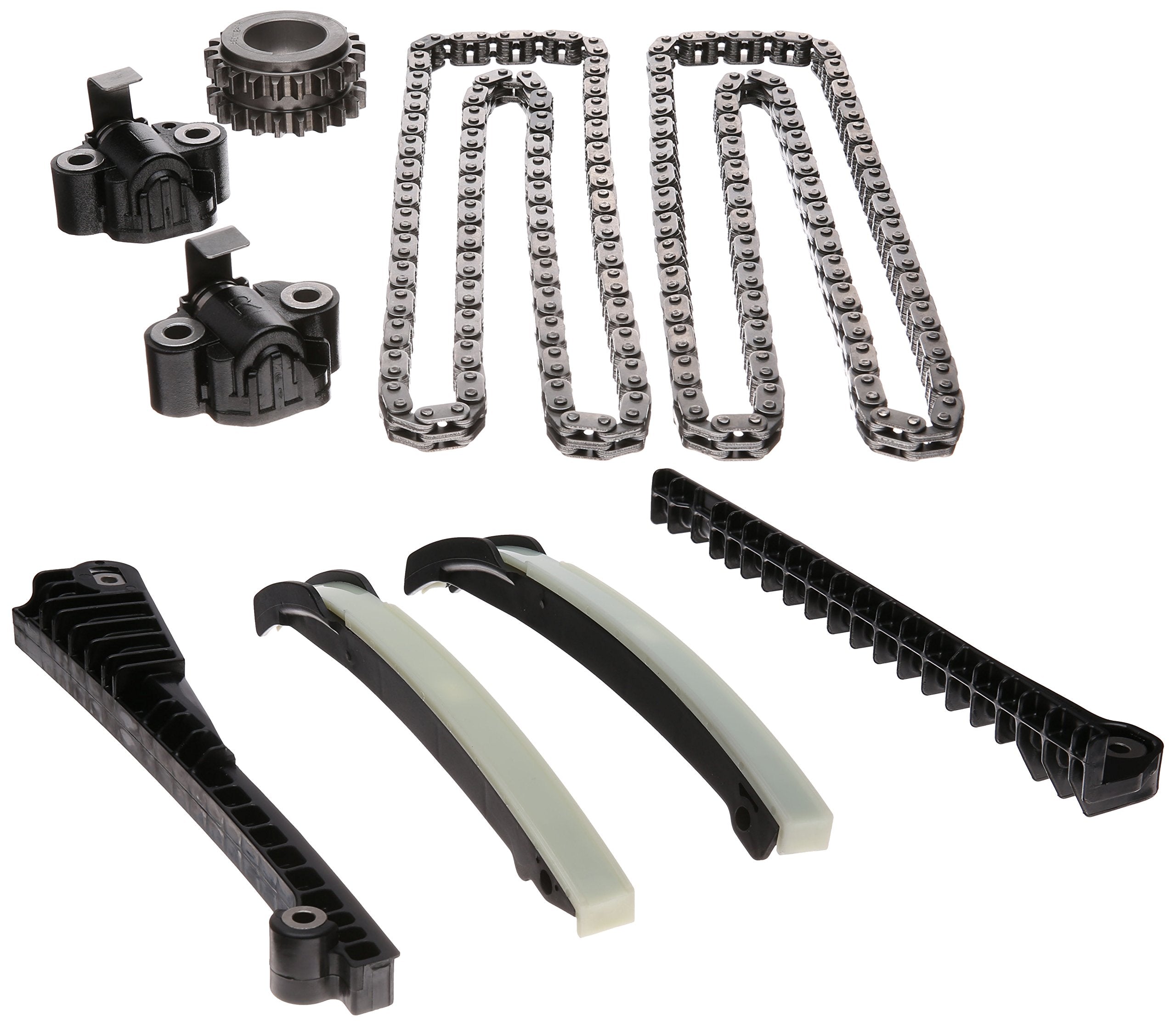 Cloyes Single Non Roller Timing Chain Set, Guides/Tensioners/Crankshaft Gear Included