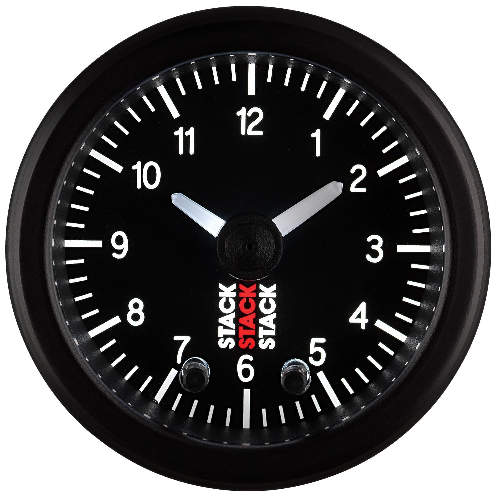 Analog Clock Gauge Stack ST3317 Black