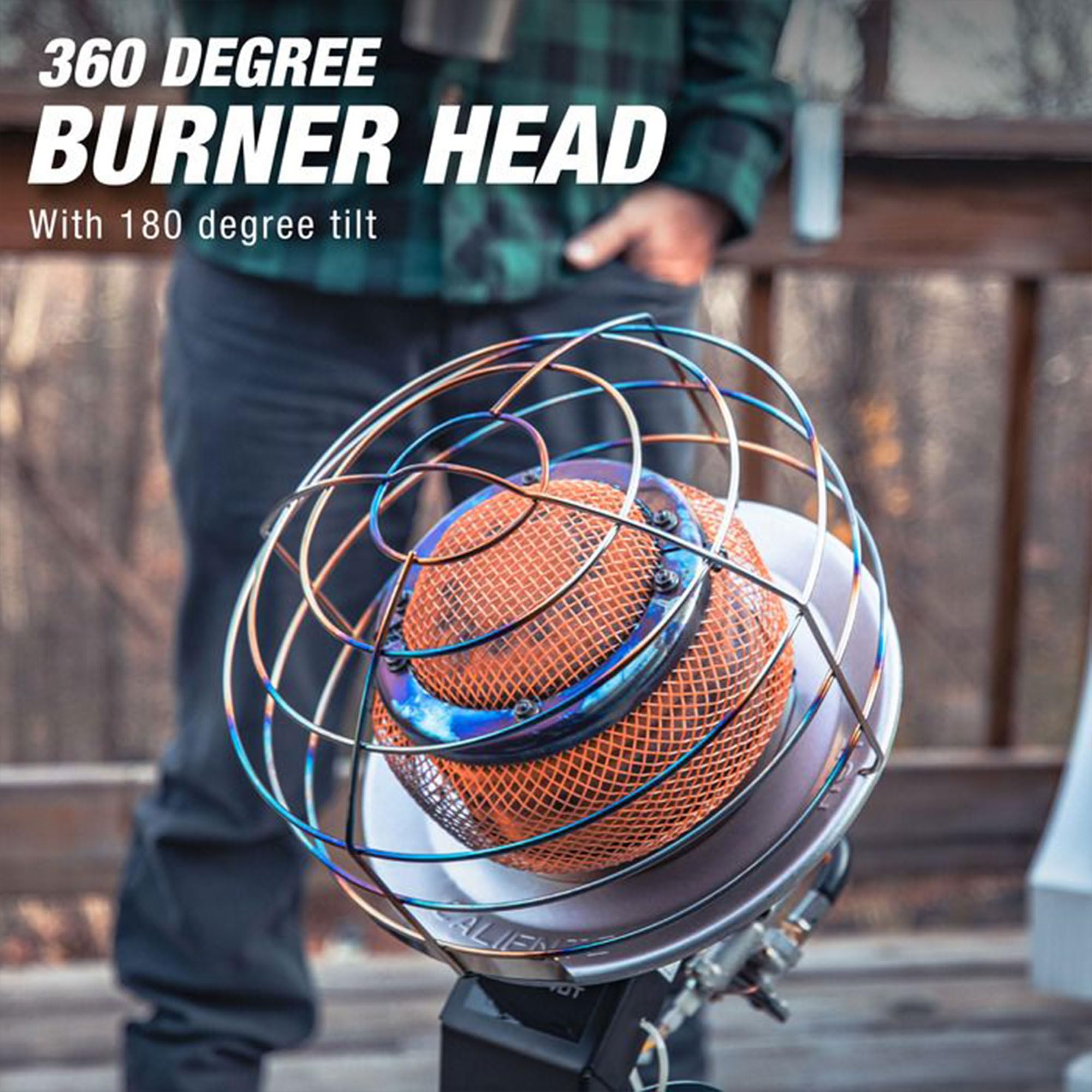 540-Degree Original 45,000 BTU Tank Top Radiant Propane Heater