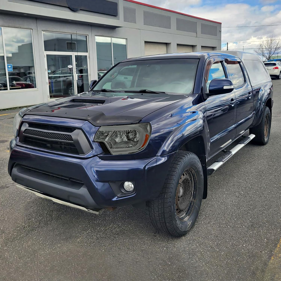 Light Smoke Spec-D Tuning Headlights with LED Strip Compatible with 2012-2015 Toyota Tacoma