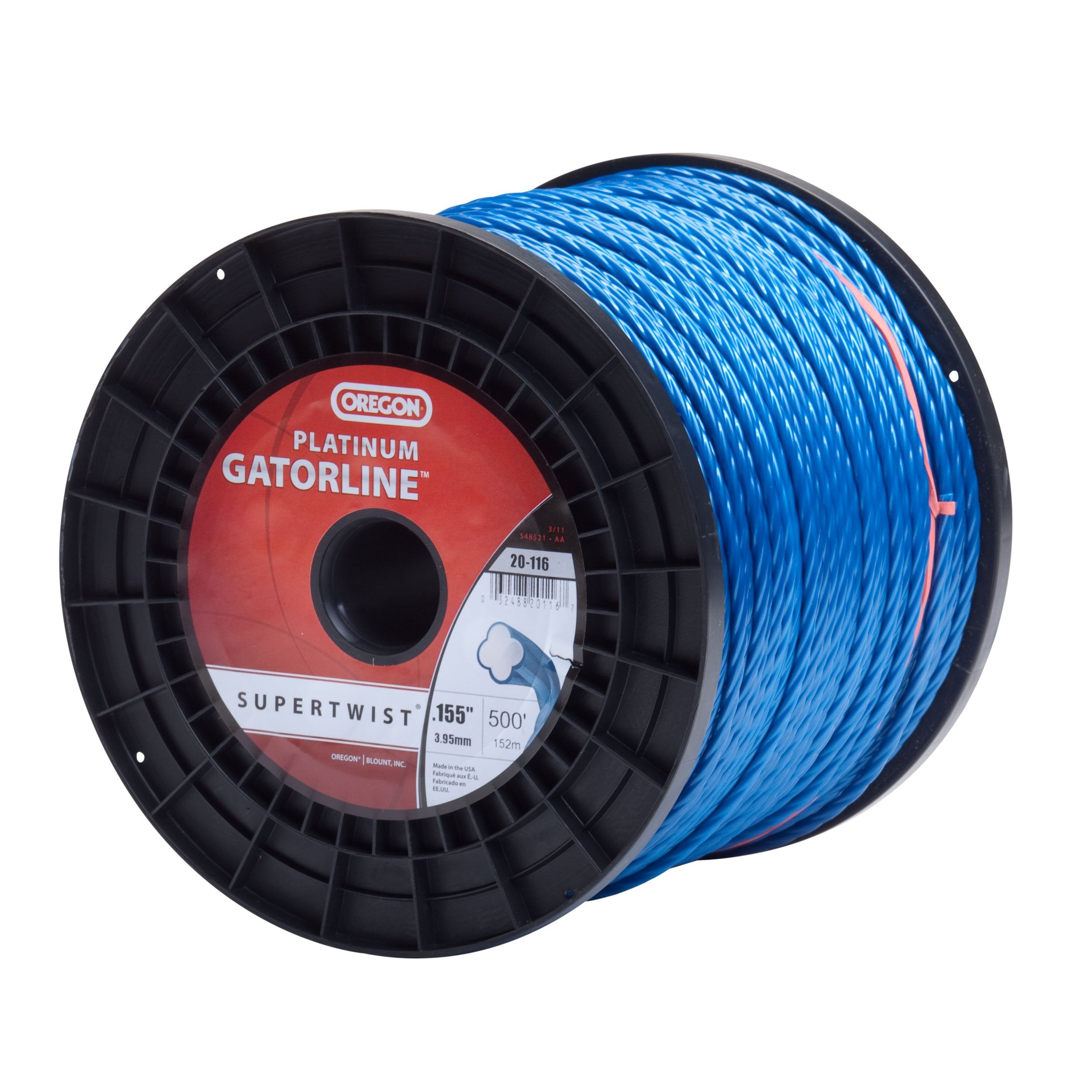 Oregon Platinum Gatorline 20-116 5-Pound Spool String Trimmer Line 0.155-Inch Gauge