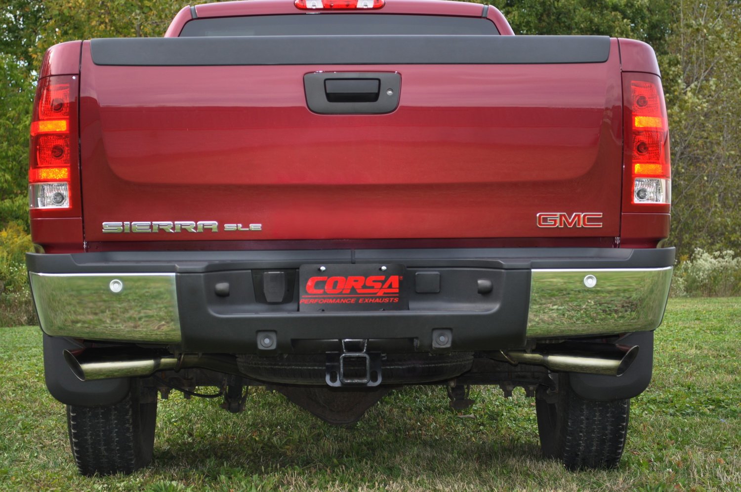 dB Performance CORSA 24893 Polished Split Side Exit Catback Exhaust System with 4" Slash Cut Tip