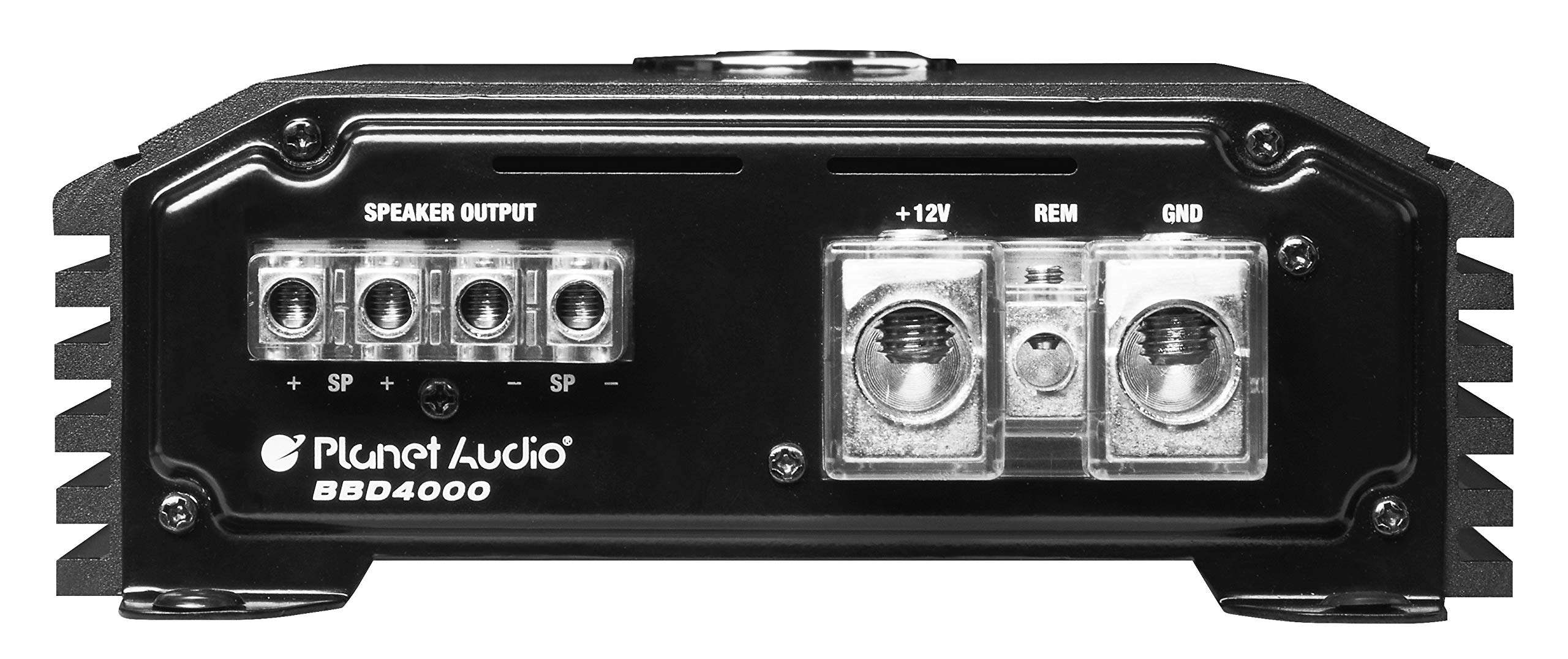 BBD4000 Planet Audio Class D Monoblock Car Amplifier - 4000 High Output, 1 Ohm, Low Level Inputs, Low Pass Crossover, Hook Up to Subwoofer for Bass