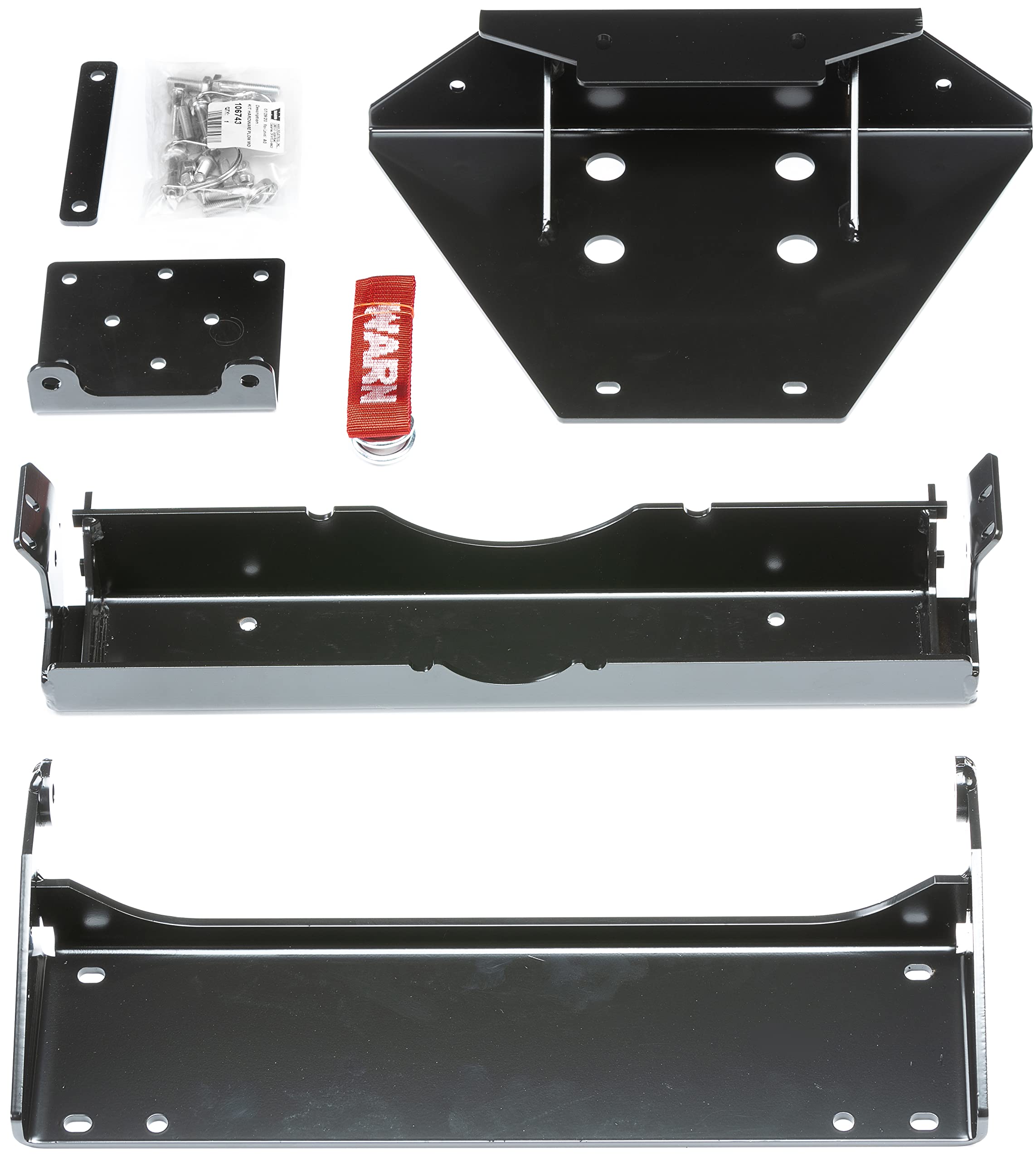Front WARN Plow Mounting Kit 106720, Fits: Kawasaki Mule PRO MX (2019-2021)