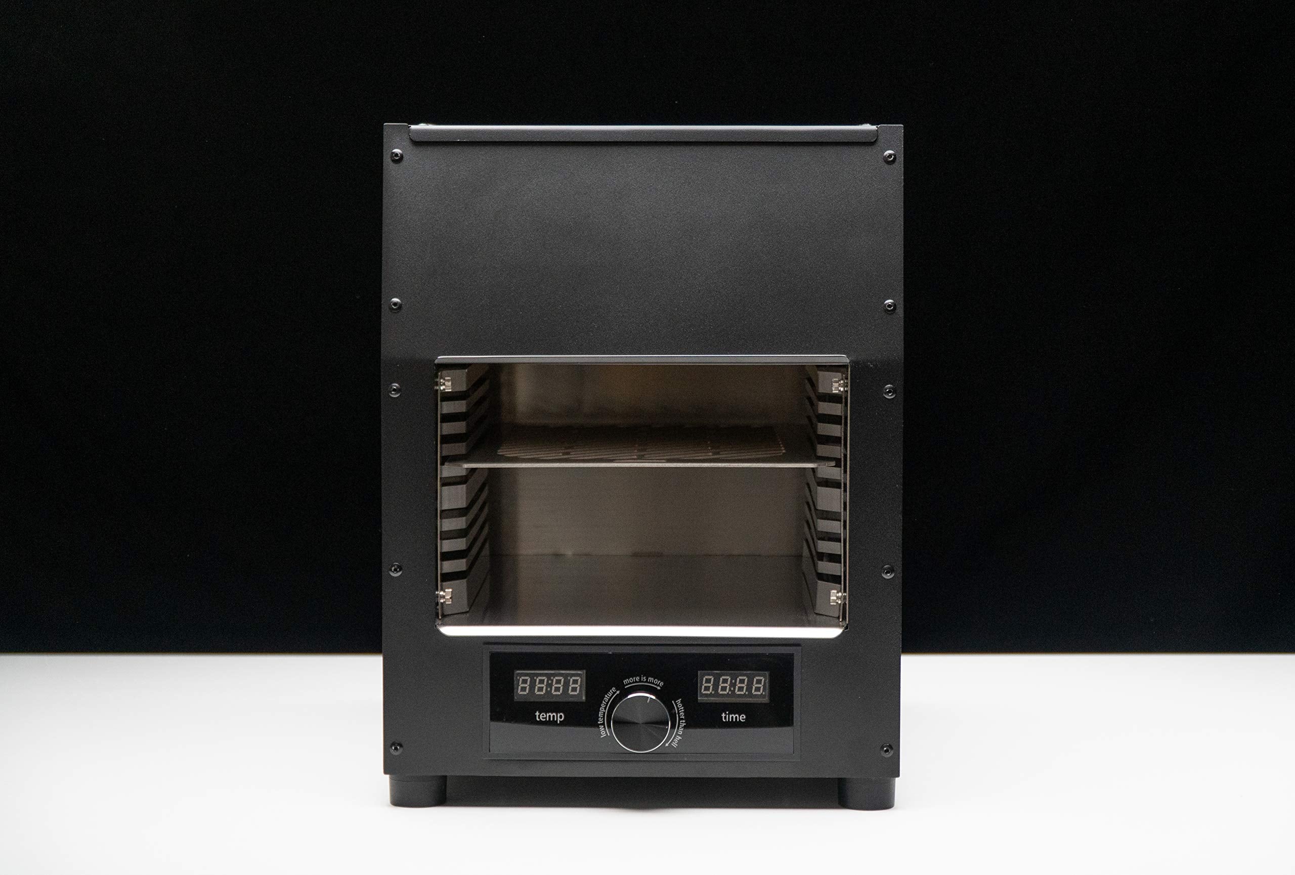 Flame King Smokeless Infrared Electric Broiler for Indoor Use, Fits on Kitchen Counter, Insulated, Comes with Broiler Tray Black