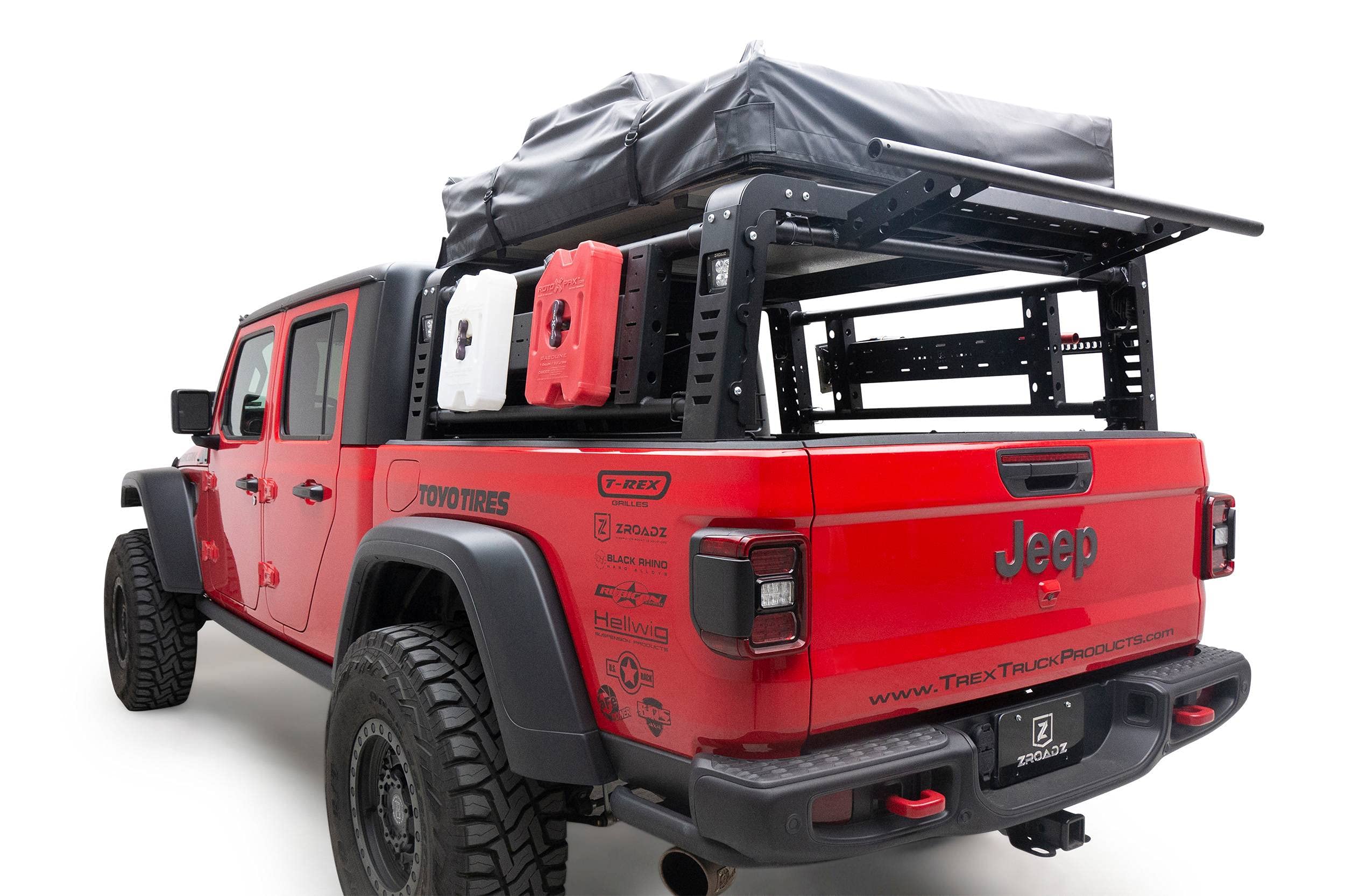 ZROADZ Access Z834211 Overland Rack 2019-2022 Jeep Gladiator Black