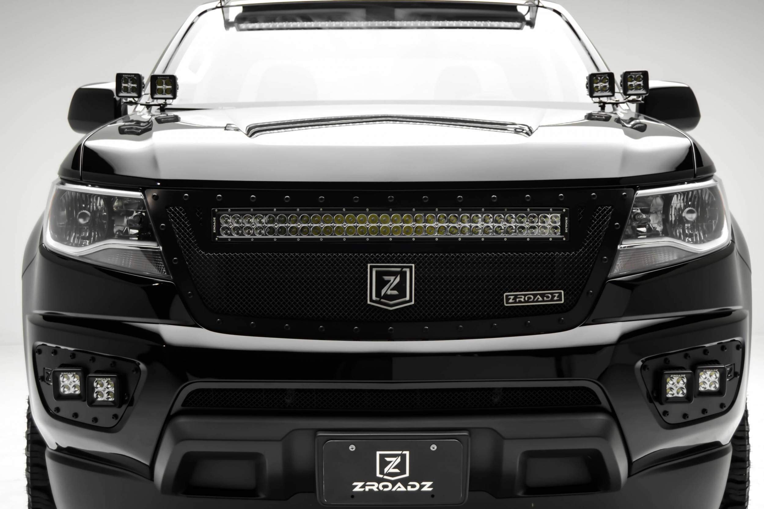 ZROADZ Black Front Bumper LED Bracket 2015-2016 CHEVROLET COLORADO Z322671